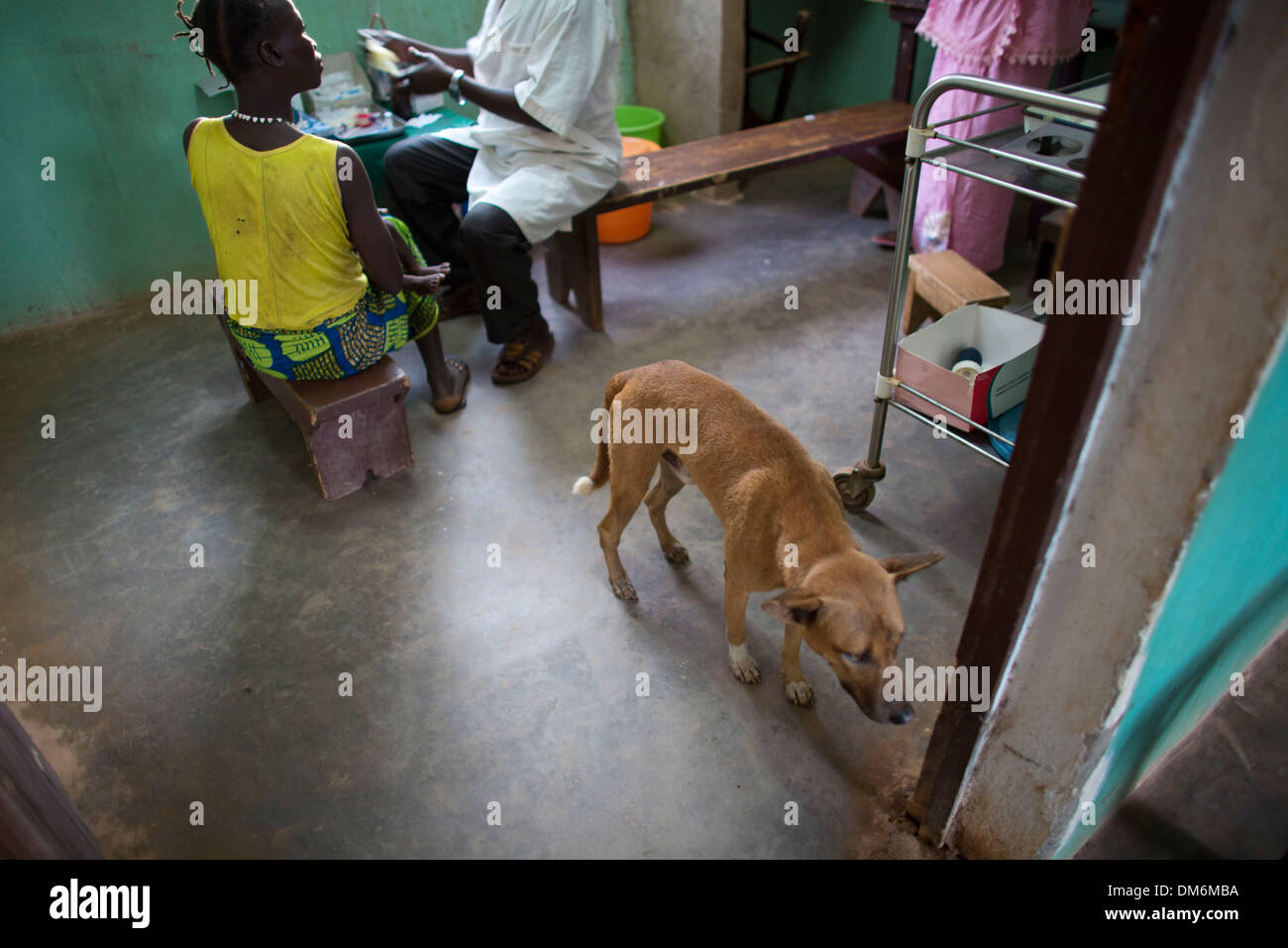 sick patients at hospital in central african republic Stock Photo