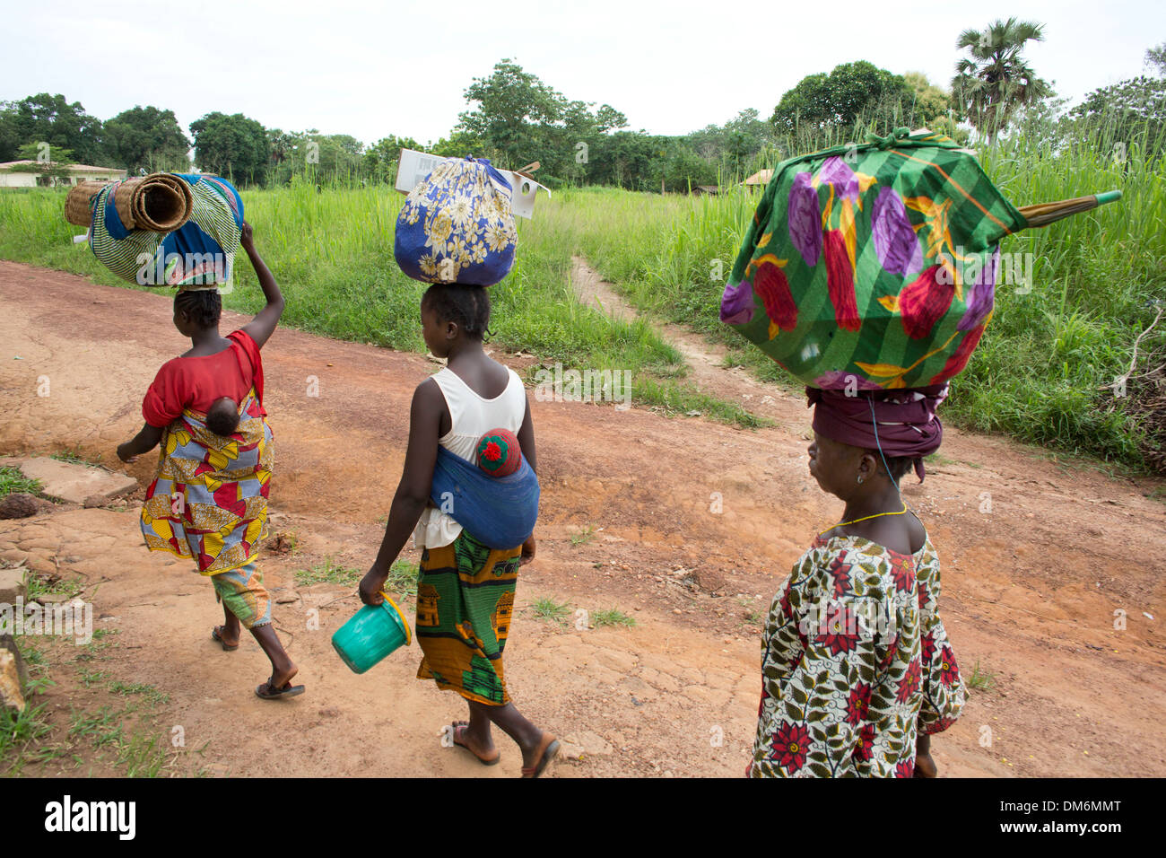 displaced people in central african republic Stock Photo