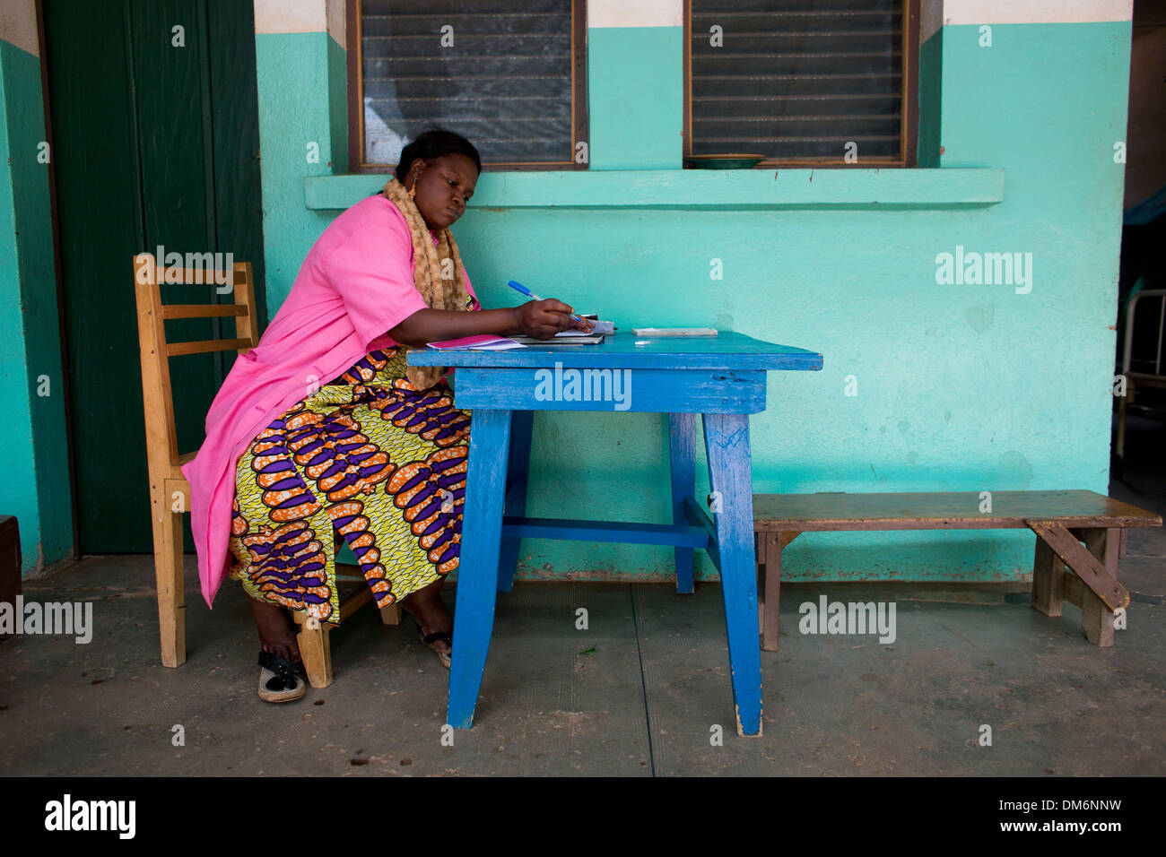 maternity ward at MSF spain hospital in batangafo, central african republic Stock Photo