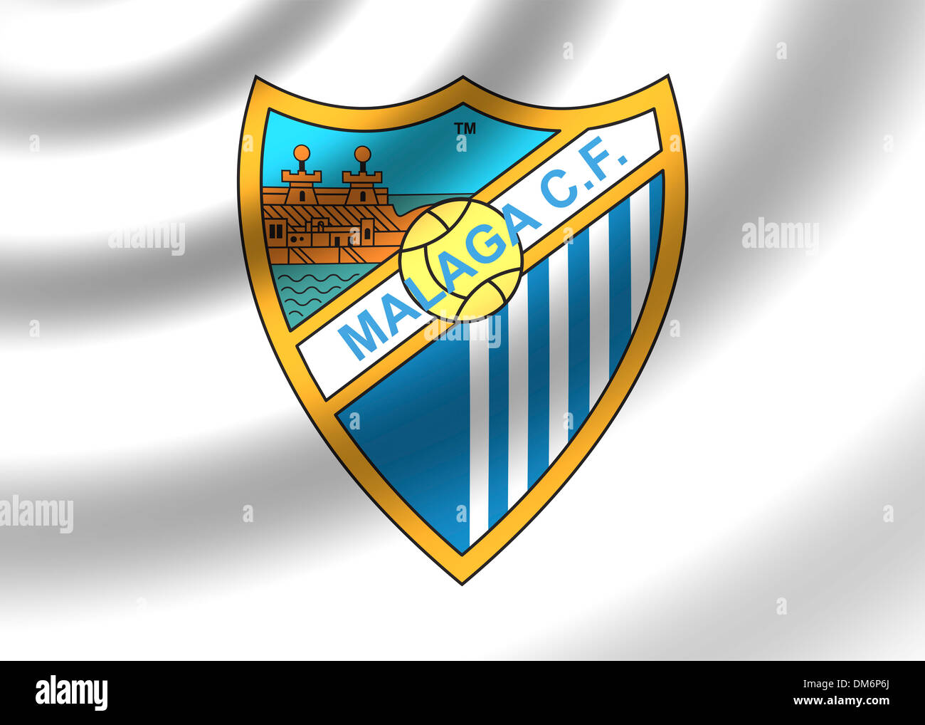 Malaga CF flag icon logo symbol emblem Stock Photo - Alamy