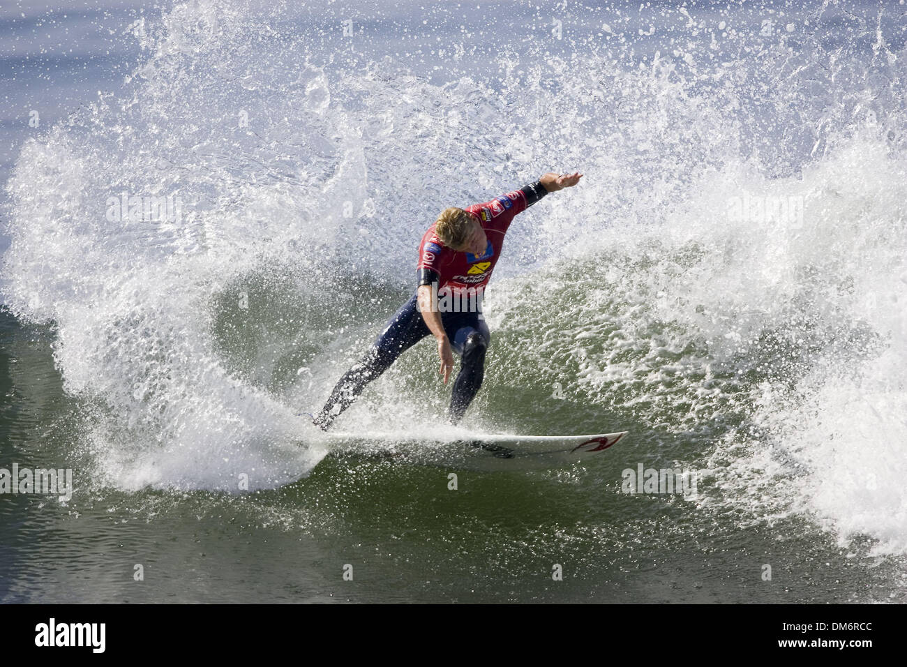 Sep 18, 2005; San Clemente, CA, USA; Australian MICK FANNING finishes third in the Boost Mobile Pro at Trestles in San Clemente, CA. Six times ASP world champion American Kelly Slater won the Boost Mobile Pro ahead of Australian Phillip MacDonald. Mandatory Credit: Photo by Pierre Tostee/ZUMA Press. (©) Copyright 2005 by Pierre Tostee Stock Photo