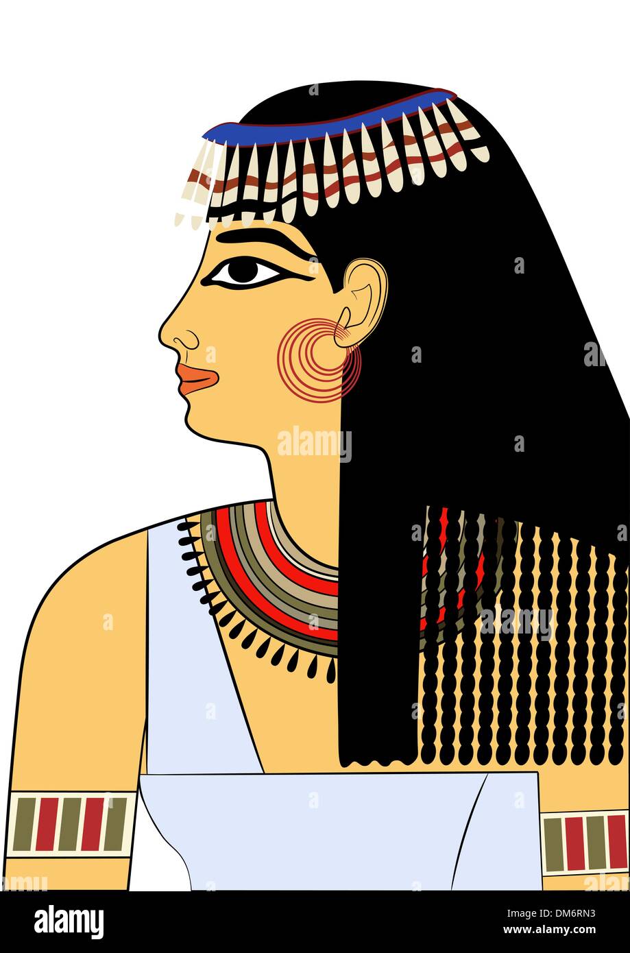 Woman of Ancient Egypt - vector Stock Vector
