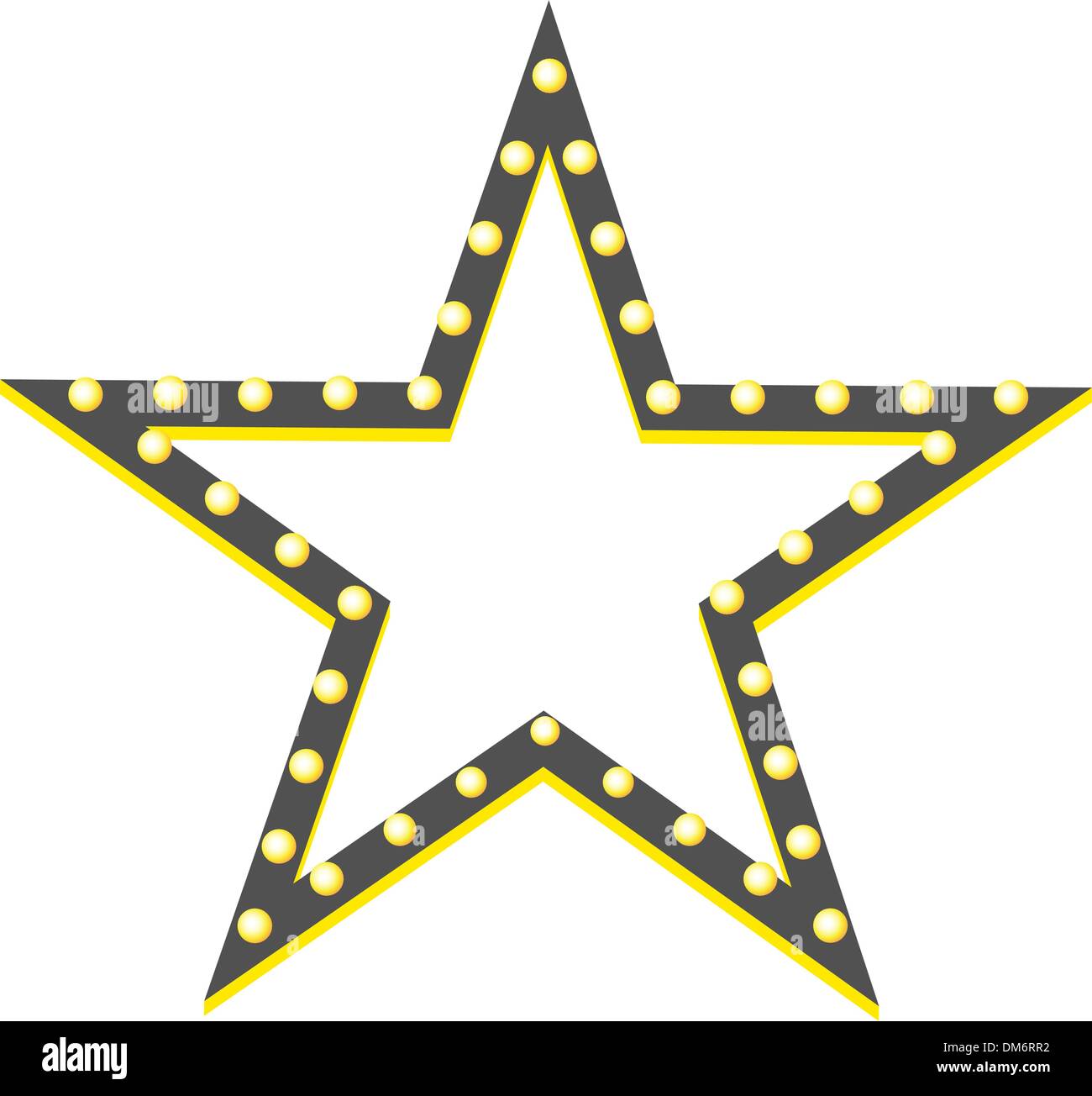 Red Curtain with Star Stock Vector