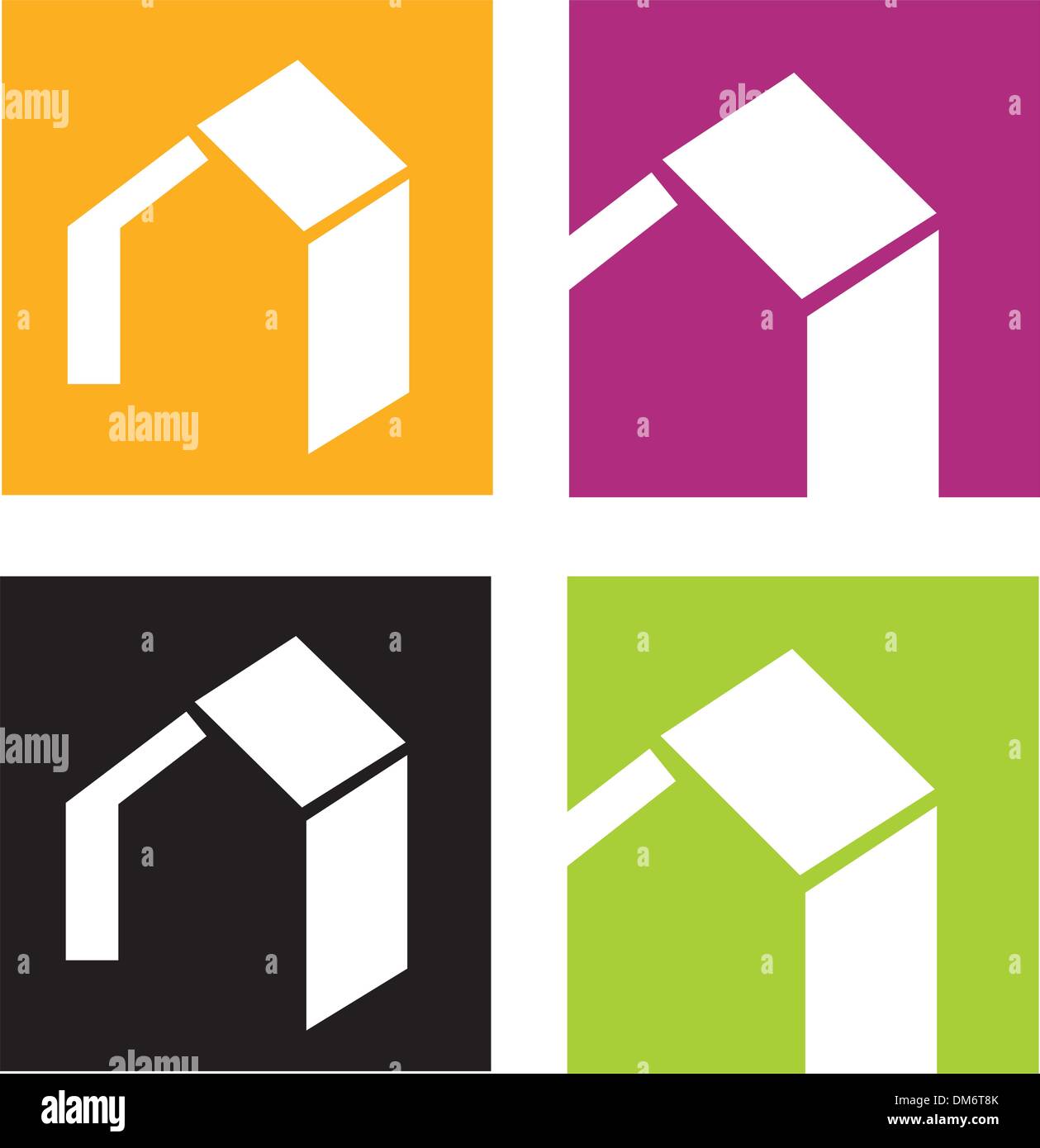 House icons Stock Vector