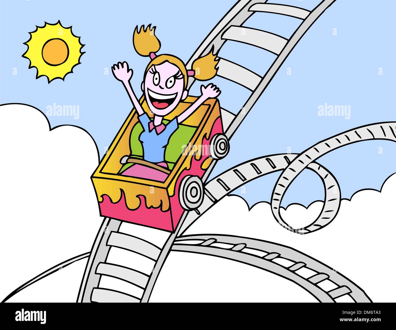 Rollercoaster Ride Stock Vector