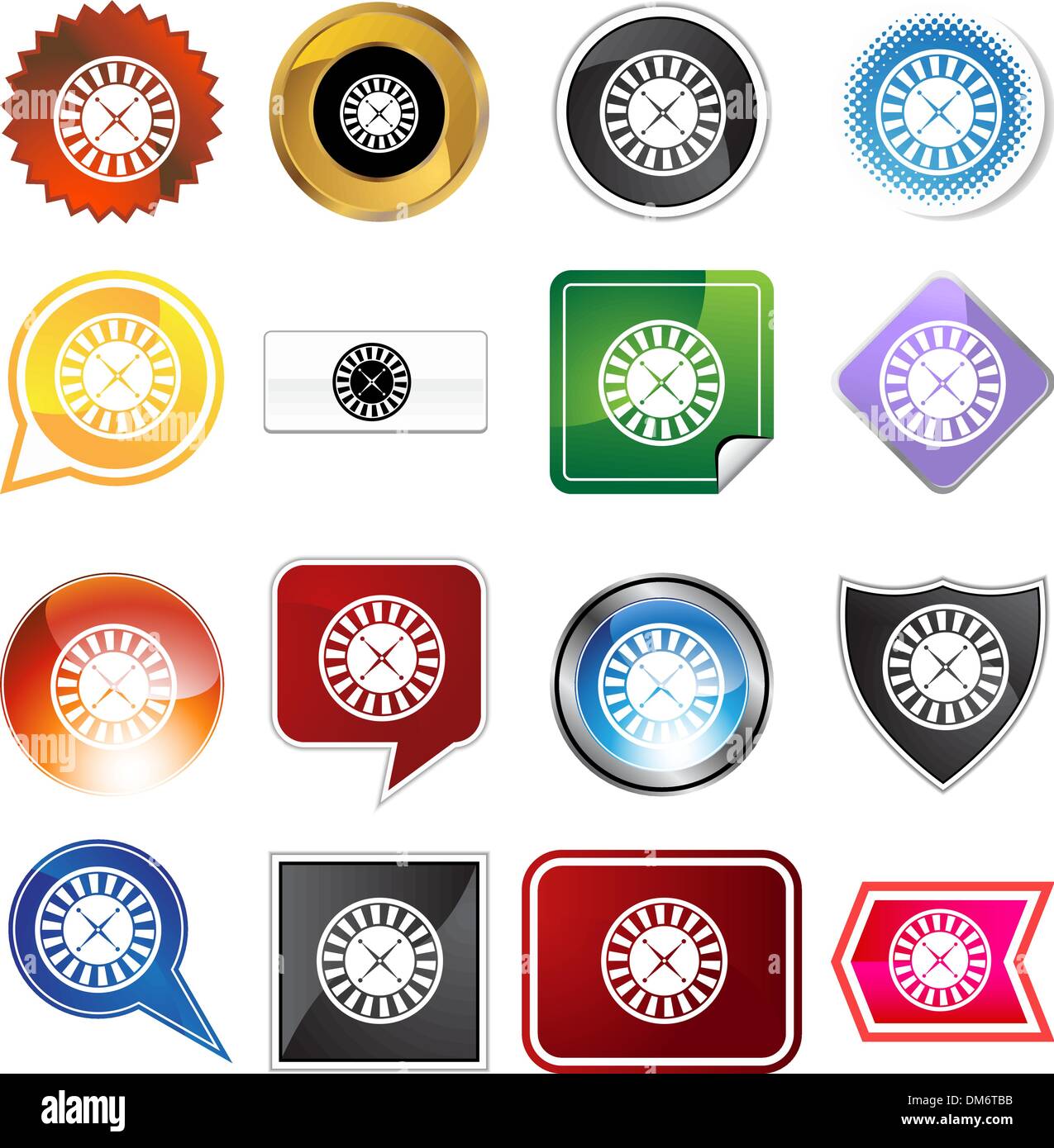 Roulette Variety Set Stock Vector