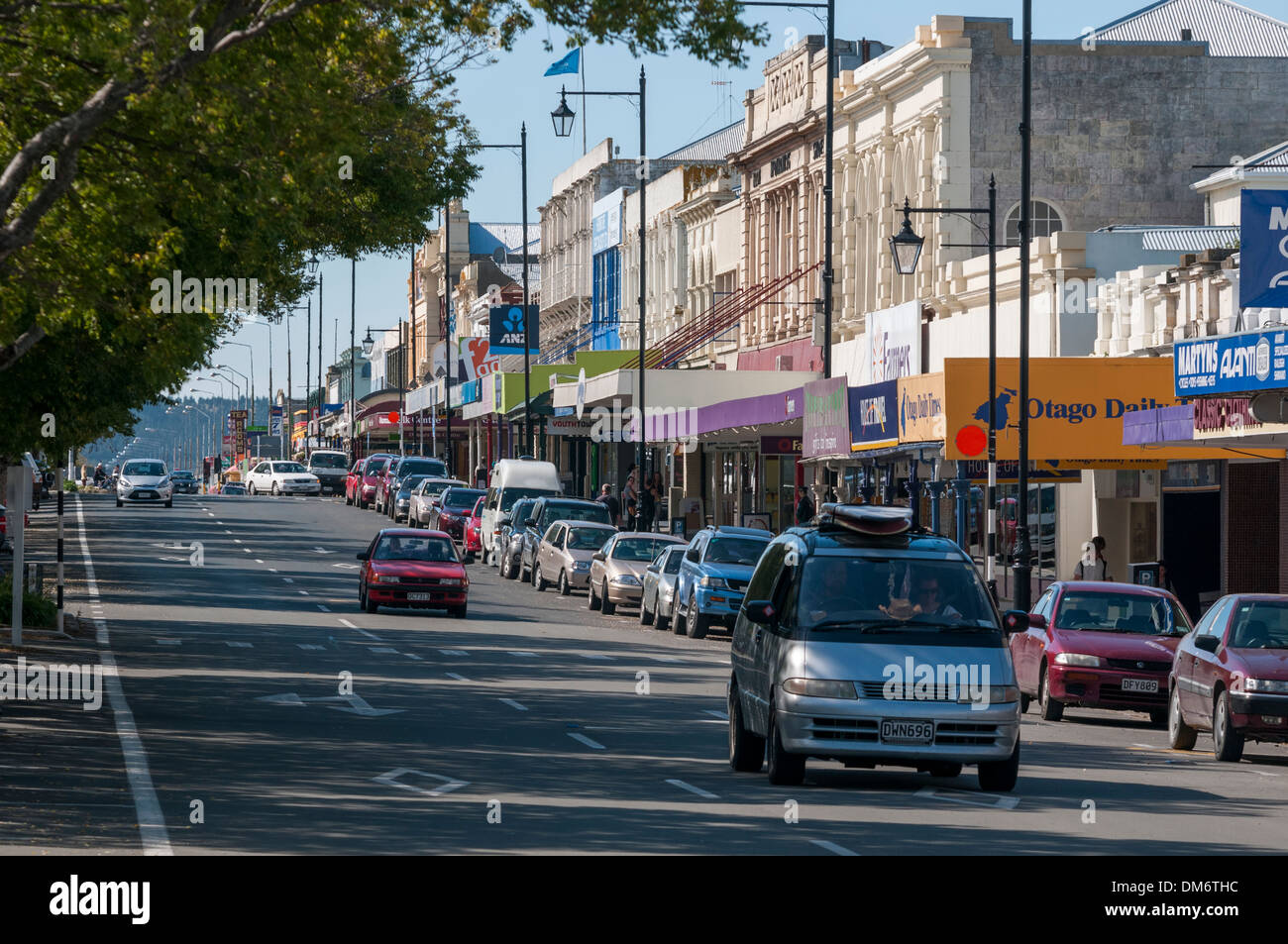 Thames Street, Oamaru, North Otago, South Island, New Zealand Stock