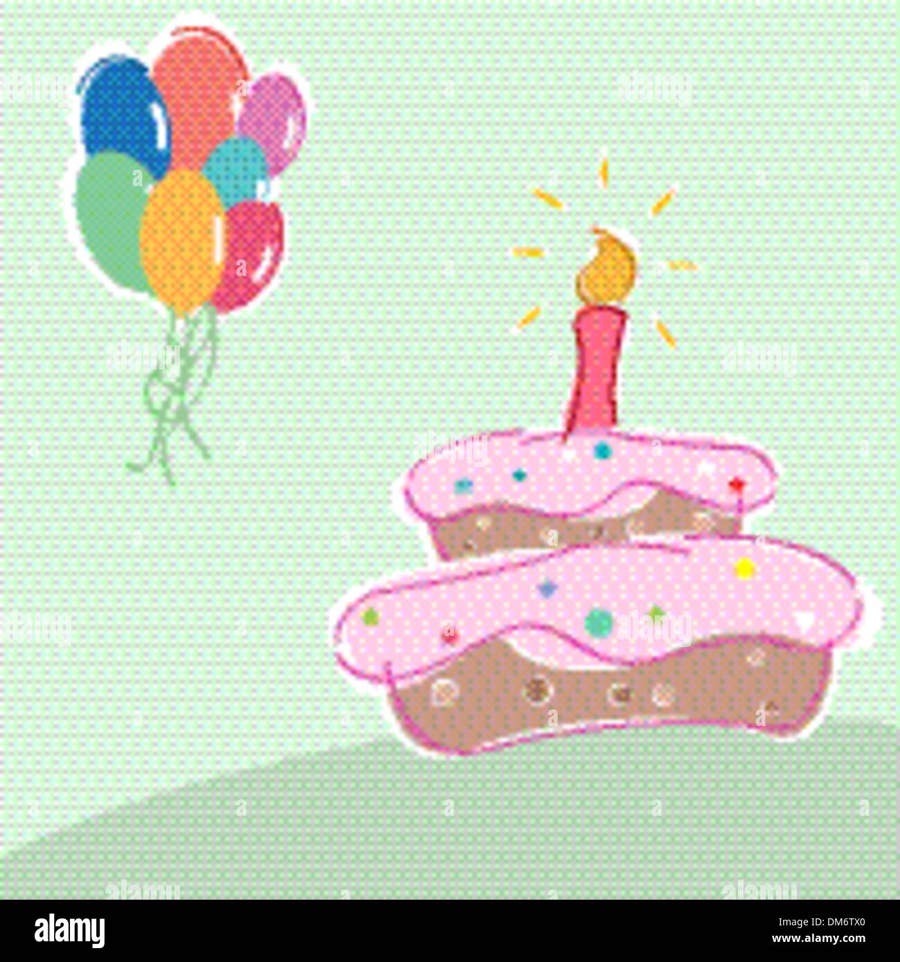 vector birthday cake Stock Vector Image & Art - Alamy