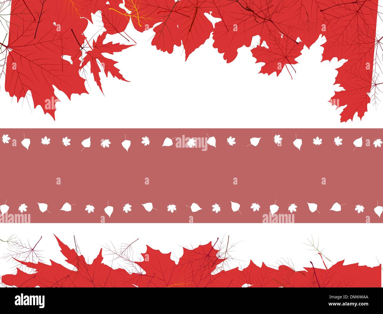 Thank You Card With A Leaves Background Stock Vector Image & Art - Alamy