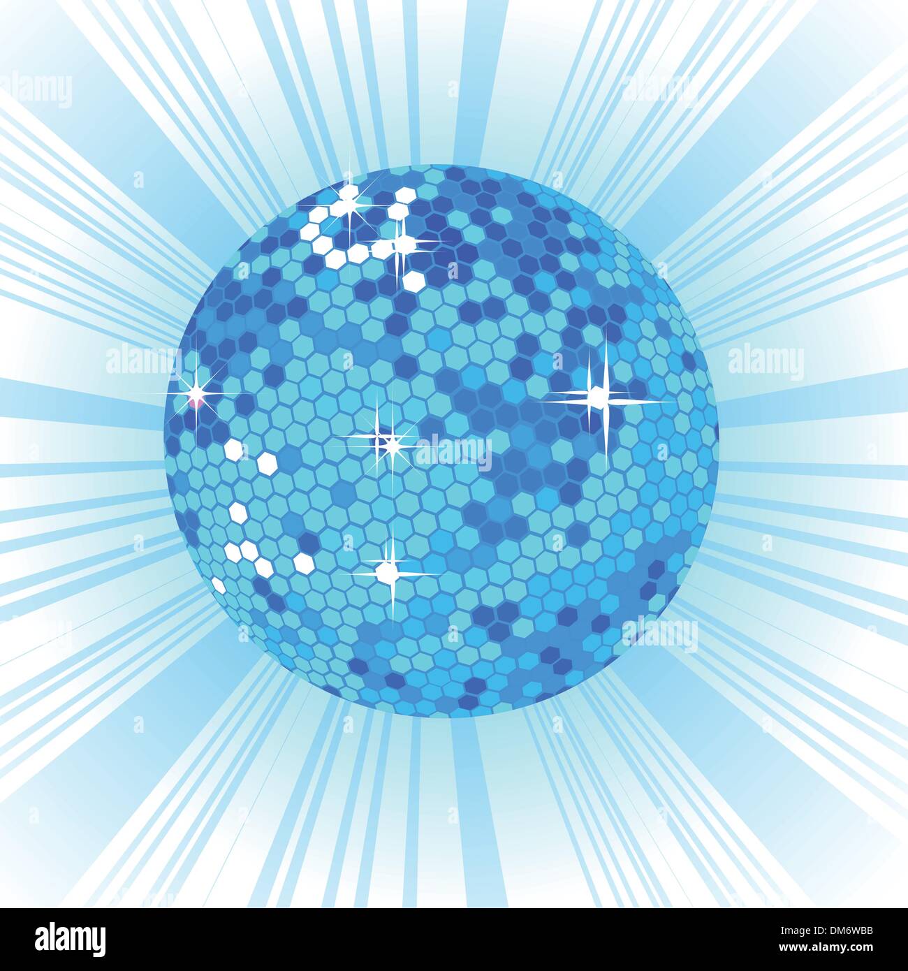 Blue Disco ball background Stock Vector Image & Art - Alamy