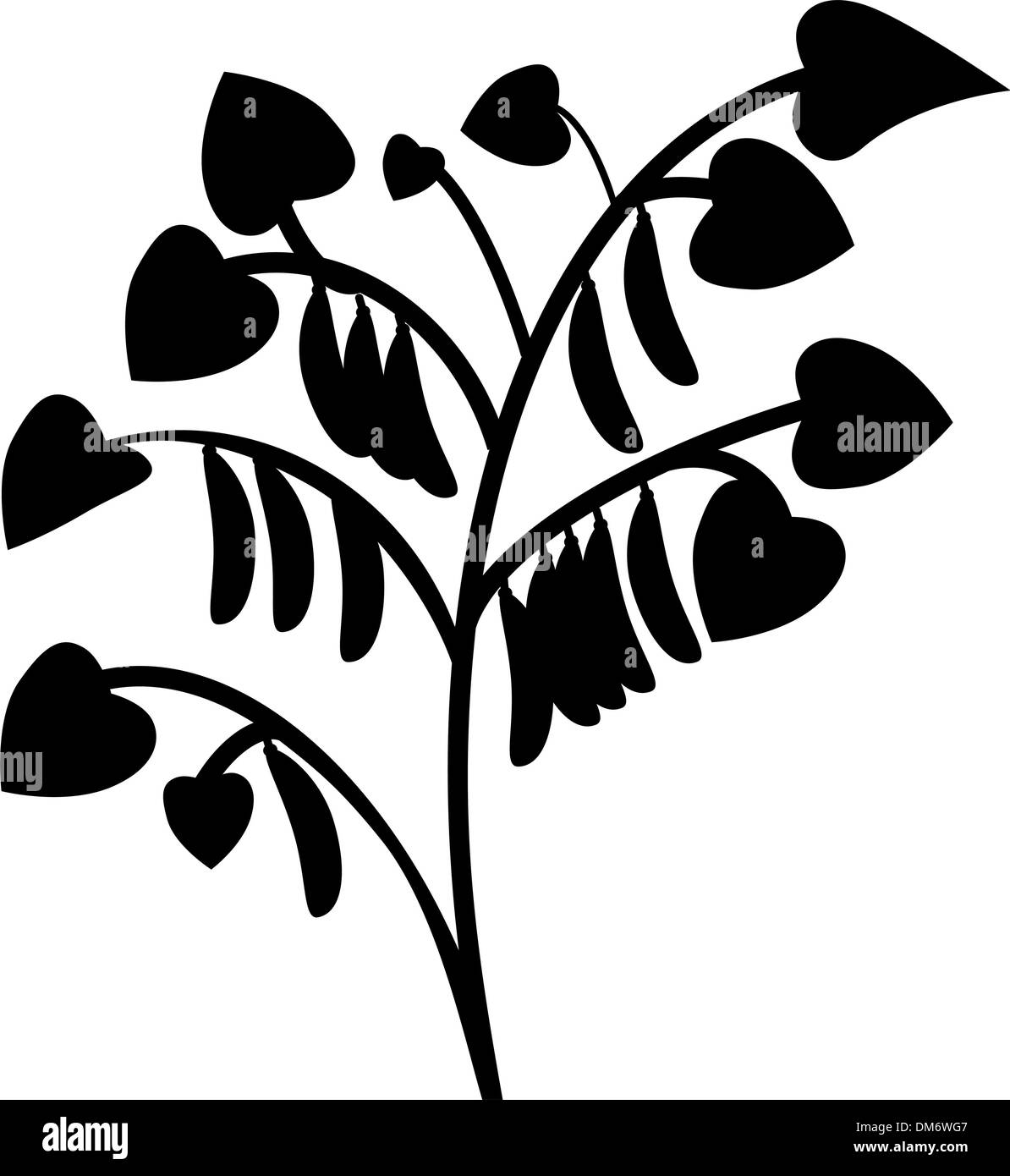 Bean Plant Clipart Black And White