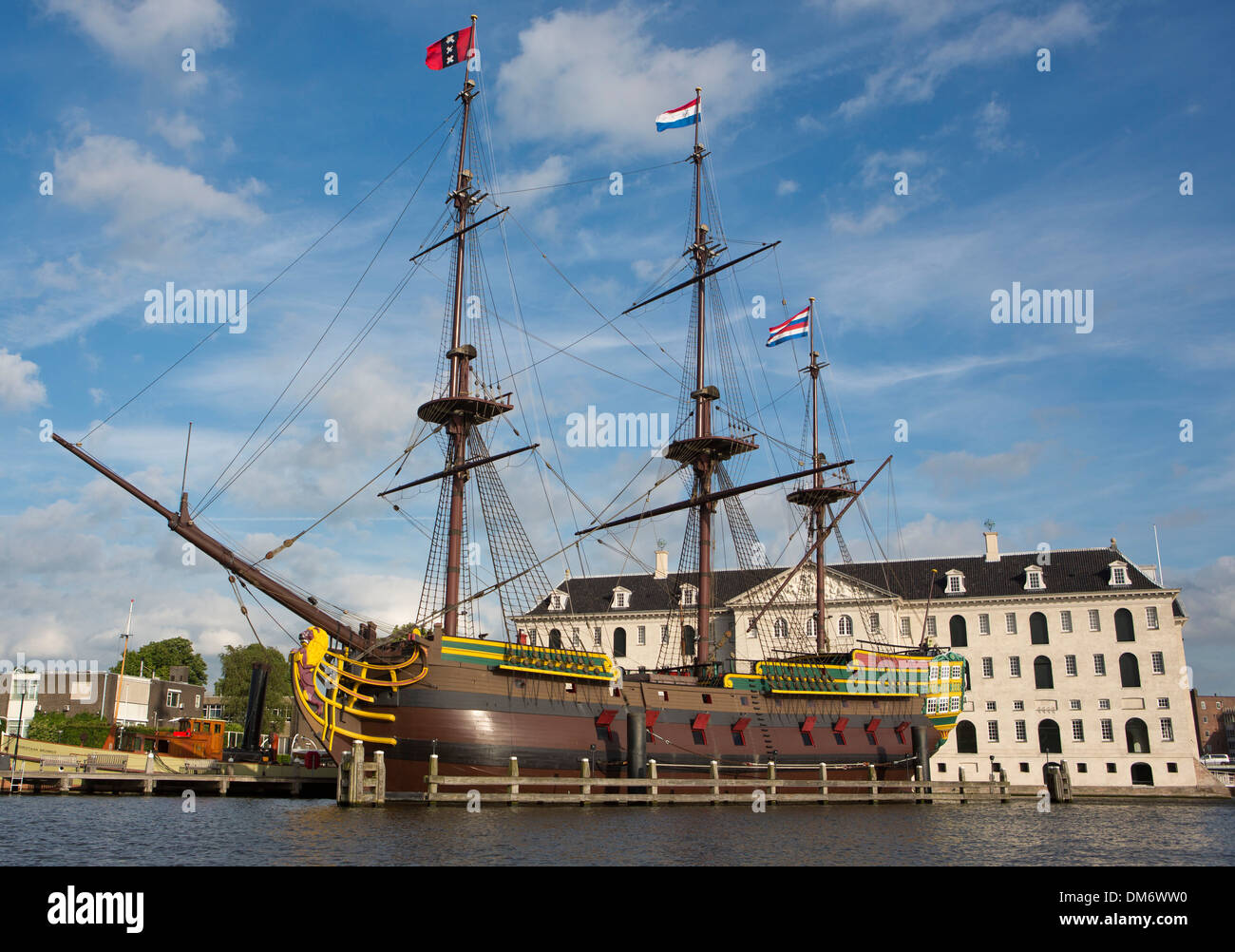 VOC ship 'Amsterdam' Stock Photo