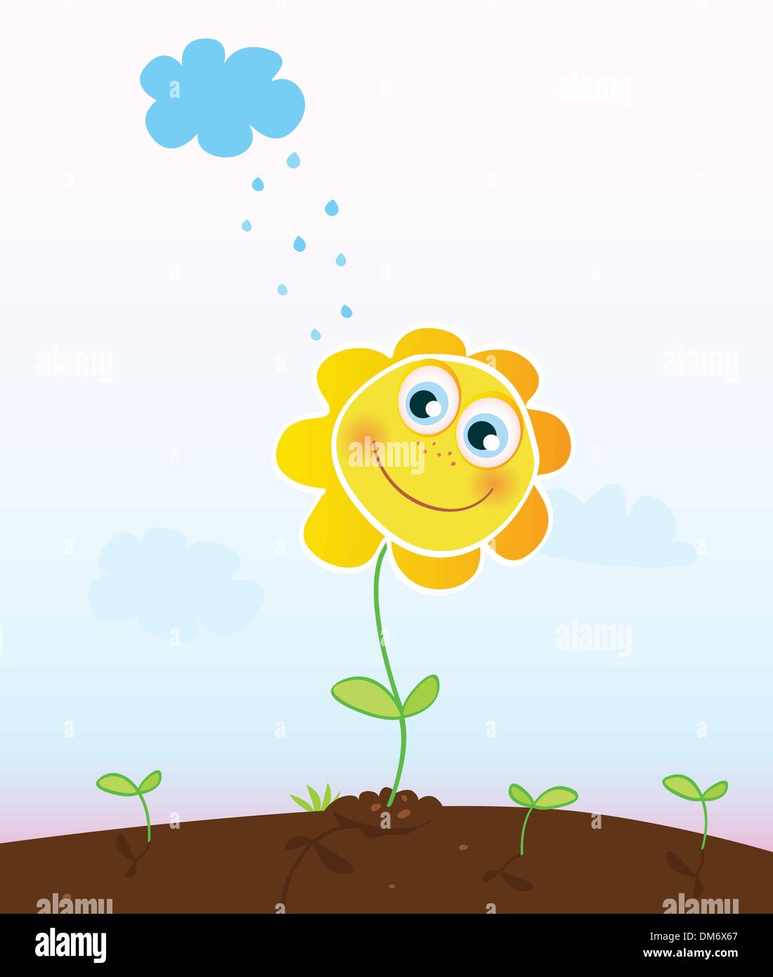 Happy flower Stock Vector Image & Art Alamy