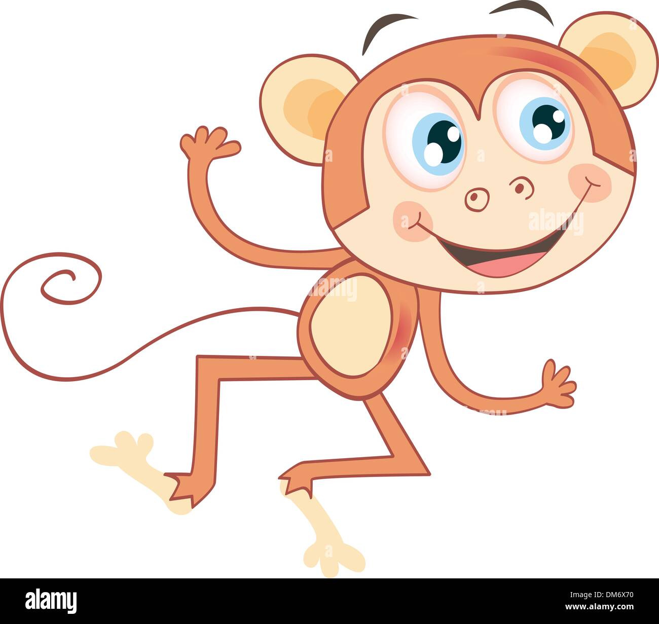 Monkey isolated on white background Stock Vector Image & Art - Alamy