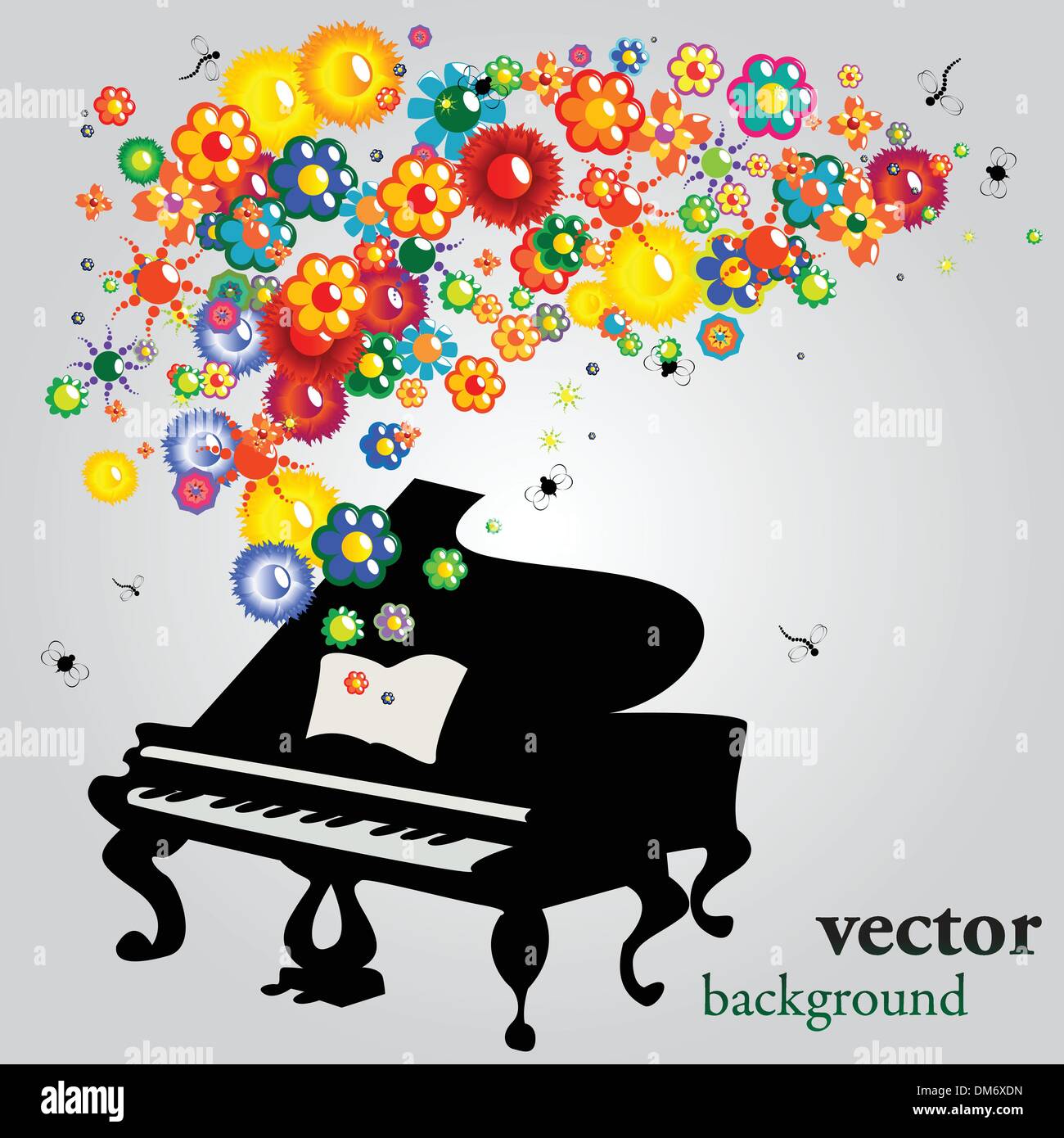 The sound of flowers Stock Vector Image & Art Alamy