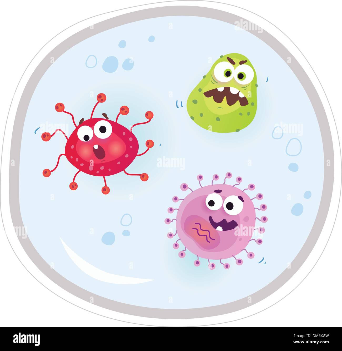 Germs under the microscope Stock Vector Image & Art Alamy