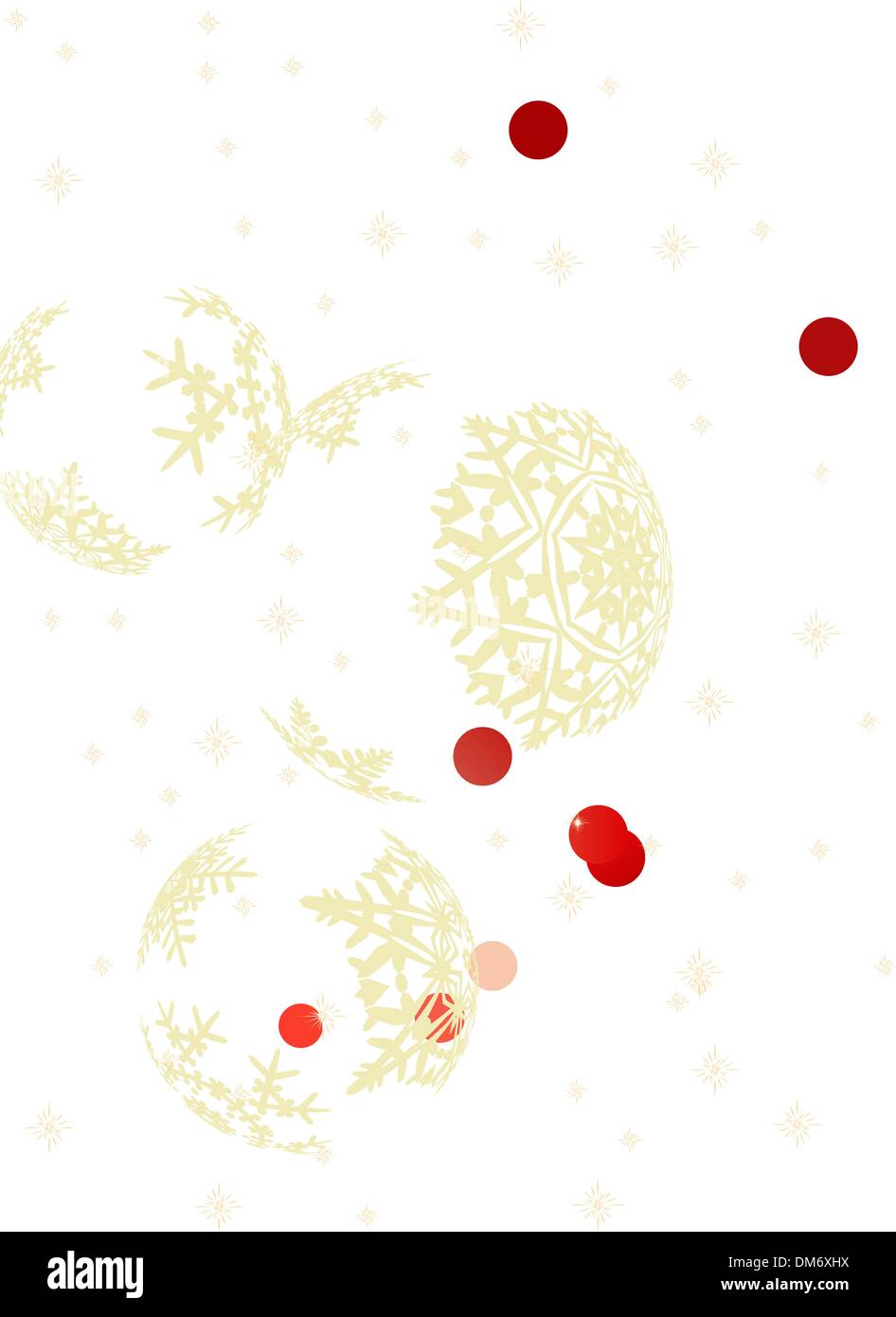Christmas background with gold baubles Stock Vector Image & Art - Alamy