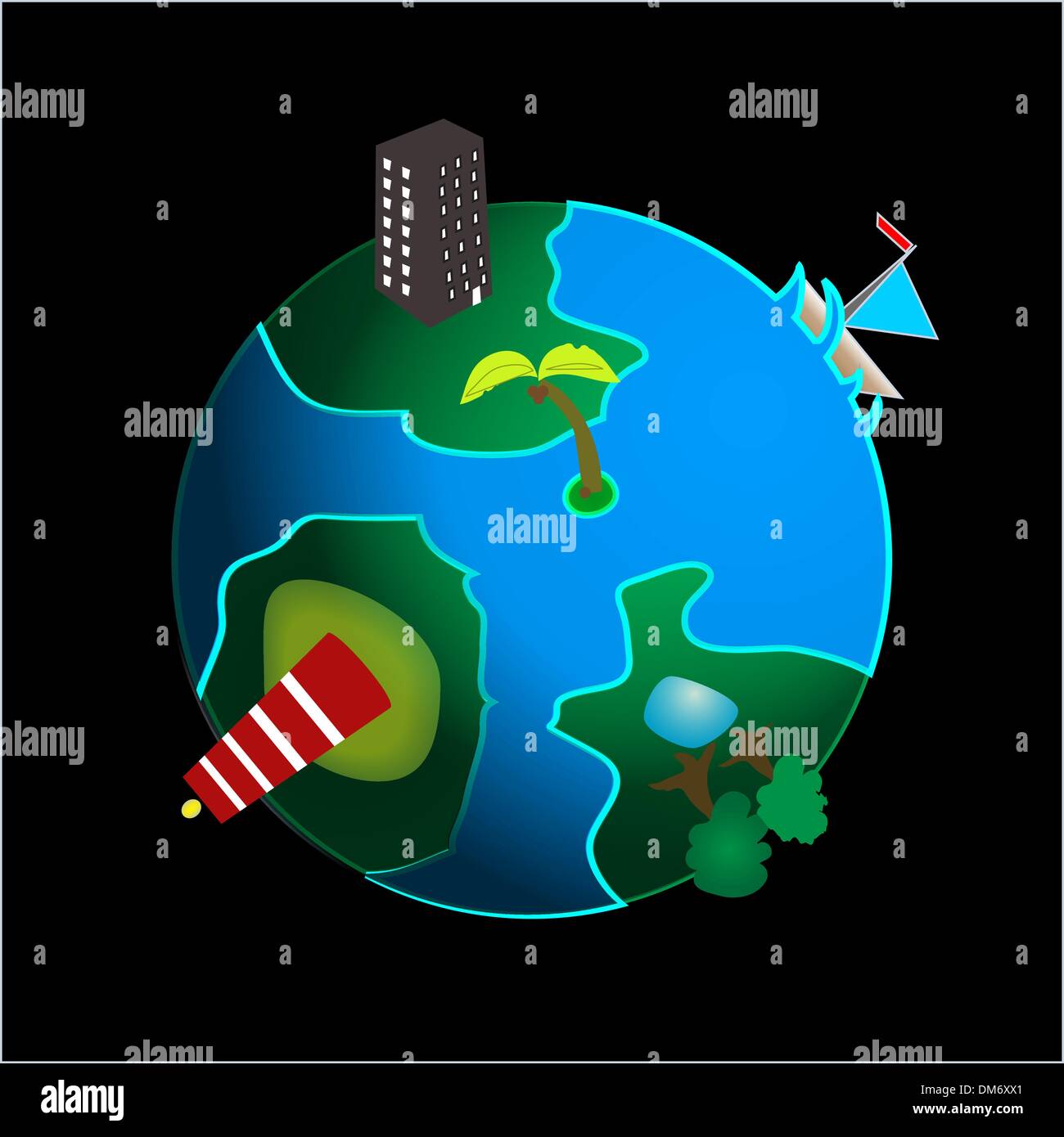 Conceptual image of the planet earth Stock Vector Image & Art - Alamy