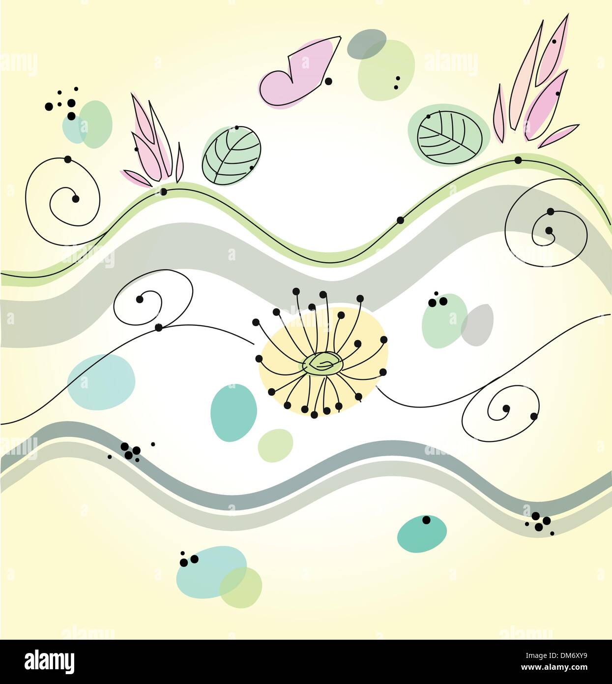 Floral background pastel Stock Vector Images - Alamy