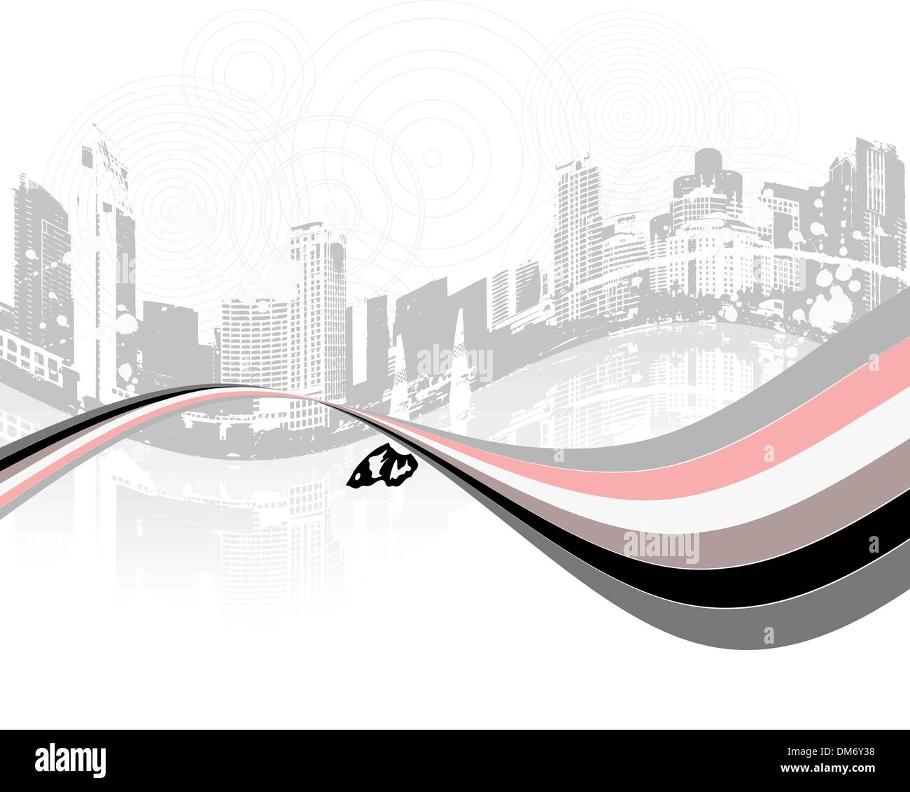 Cityscape background, urban art Stock Vector