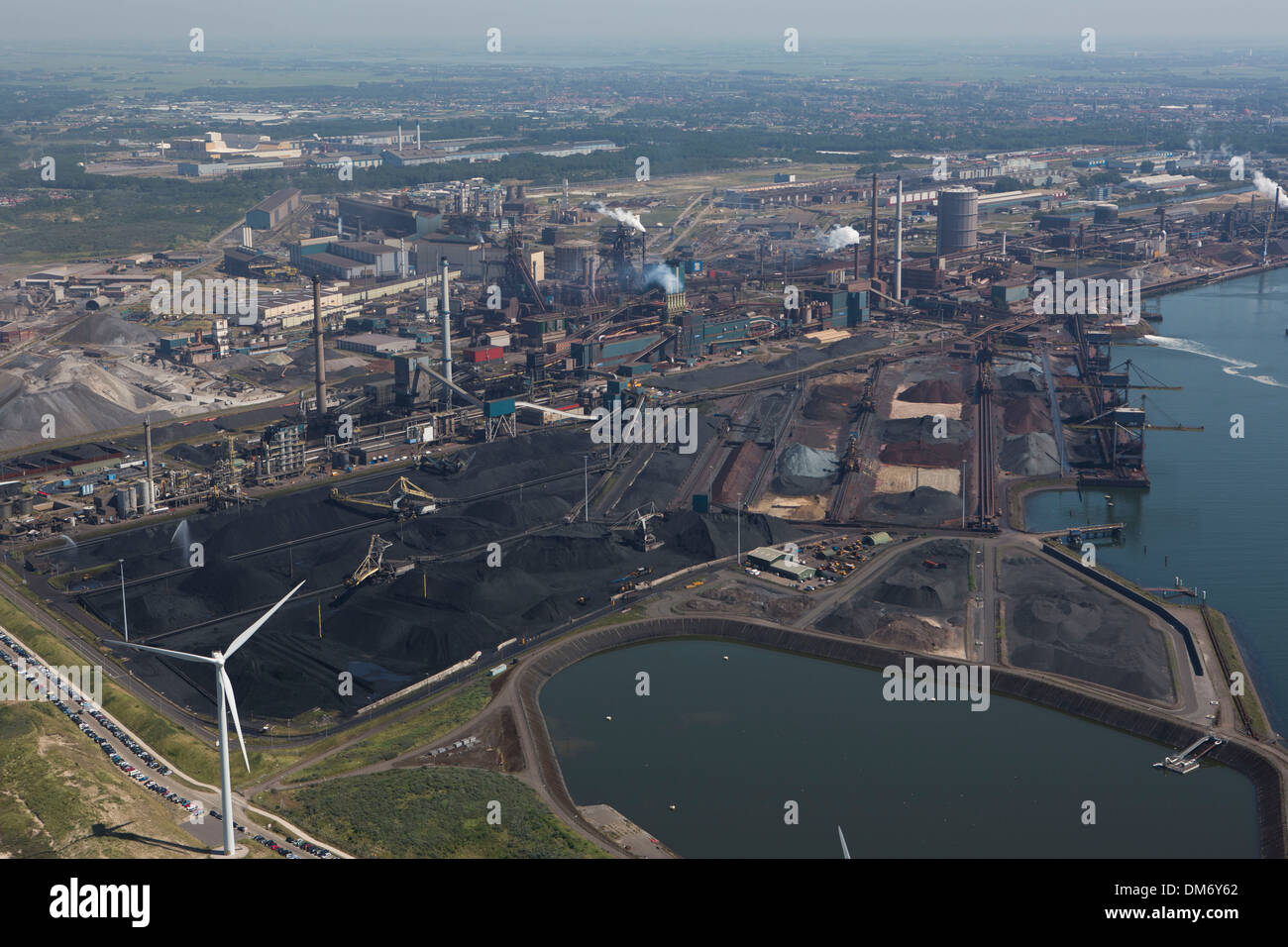 Tata steel factory in Ijmuiden, Netherlands Stock Photo