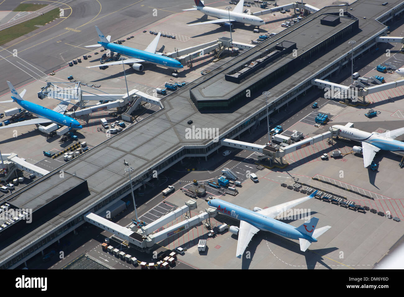 Aerial view dutch amsterdam schiphol hi-res stock photography and ...