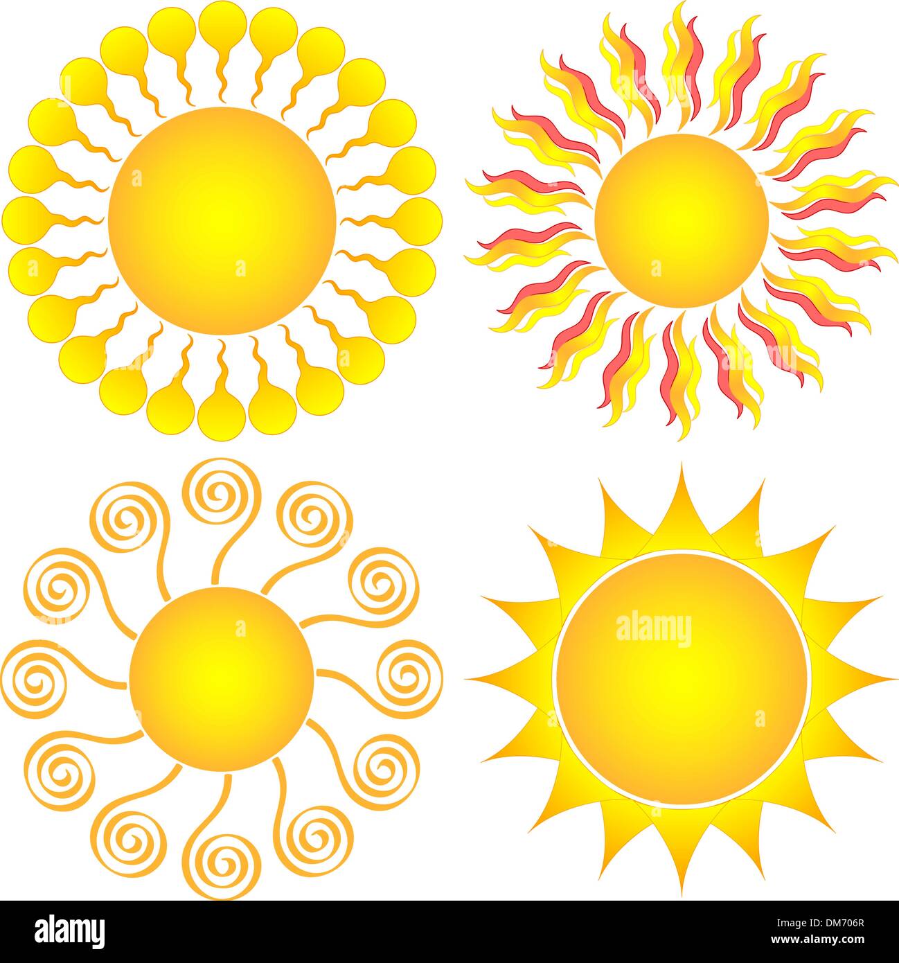 sun set Stock Vector