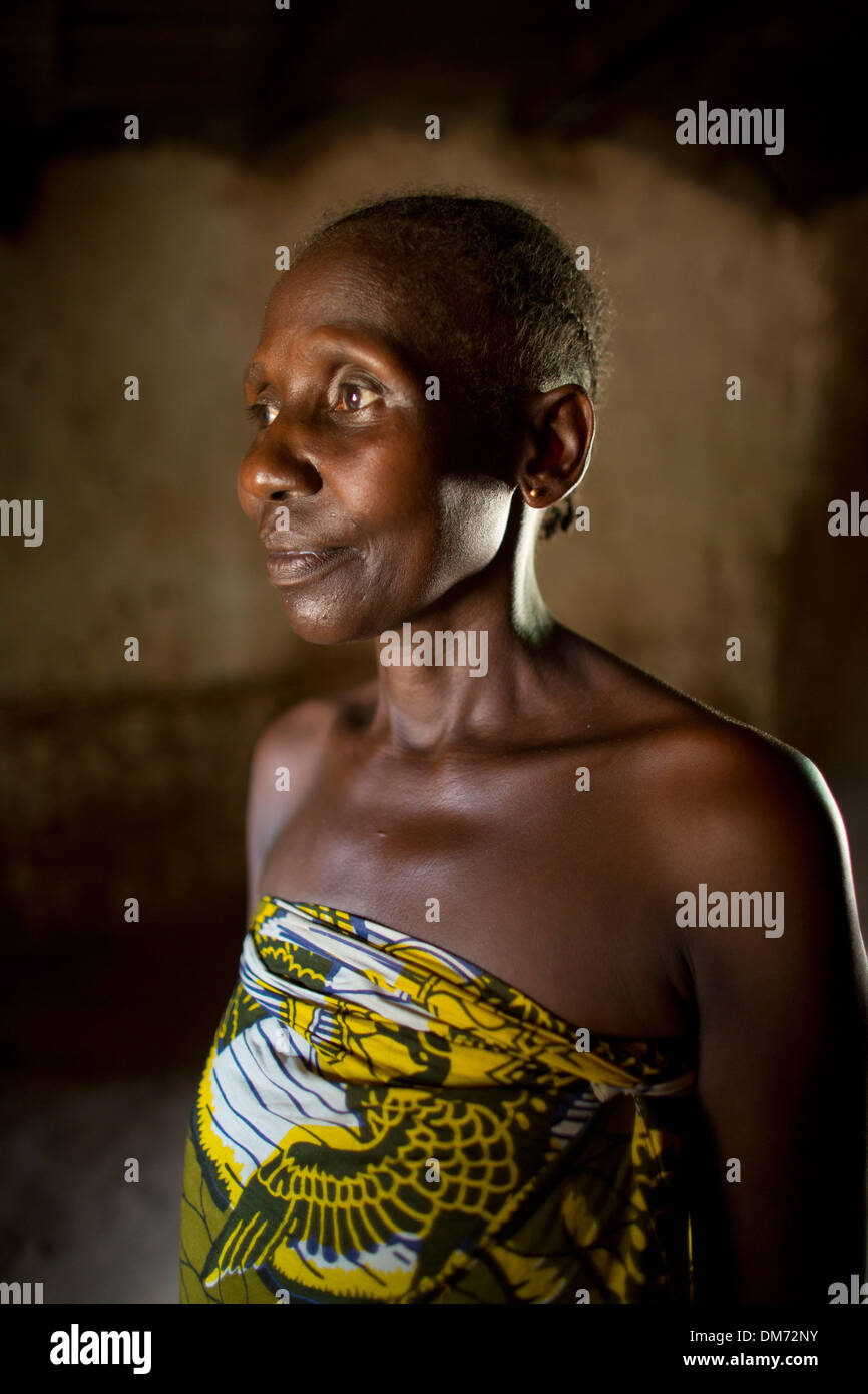 Woman infected with HIV aids in Central African Republic Stock Photo ...