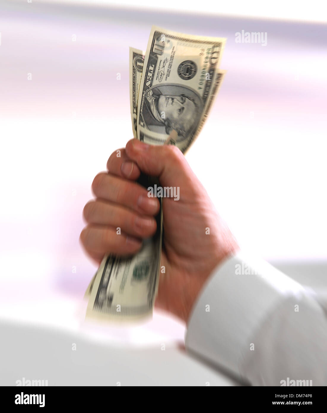Fistfull of dollars Stock Photo