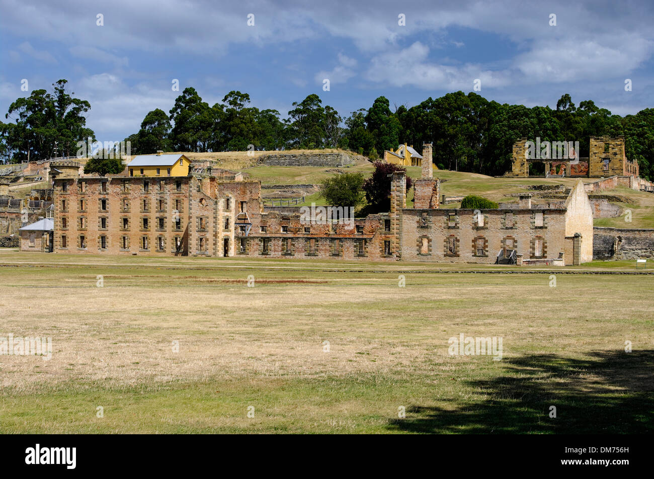 The main penitentiary block at the Port Arthur Penal Colony, Tasmania, Australia. Stock Photo