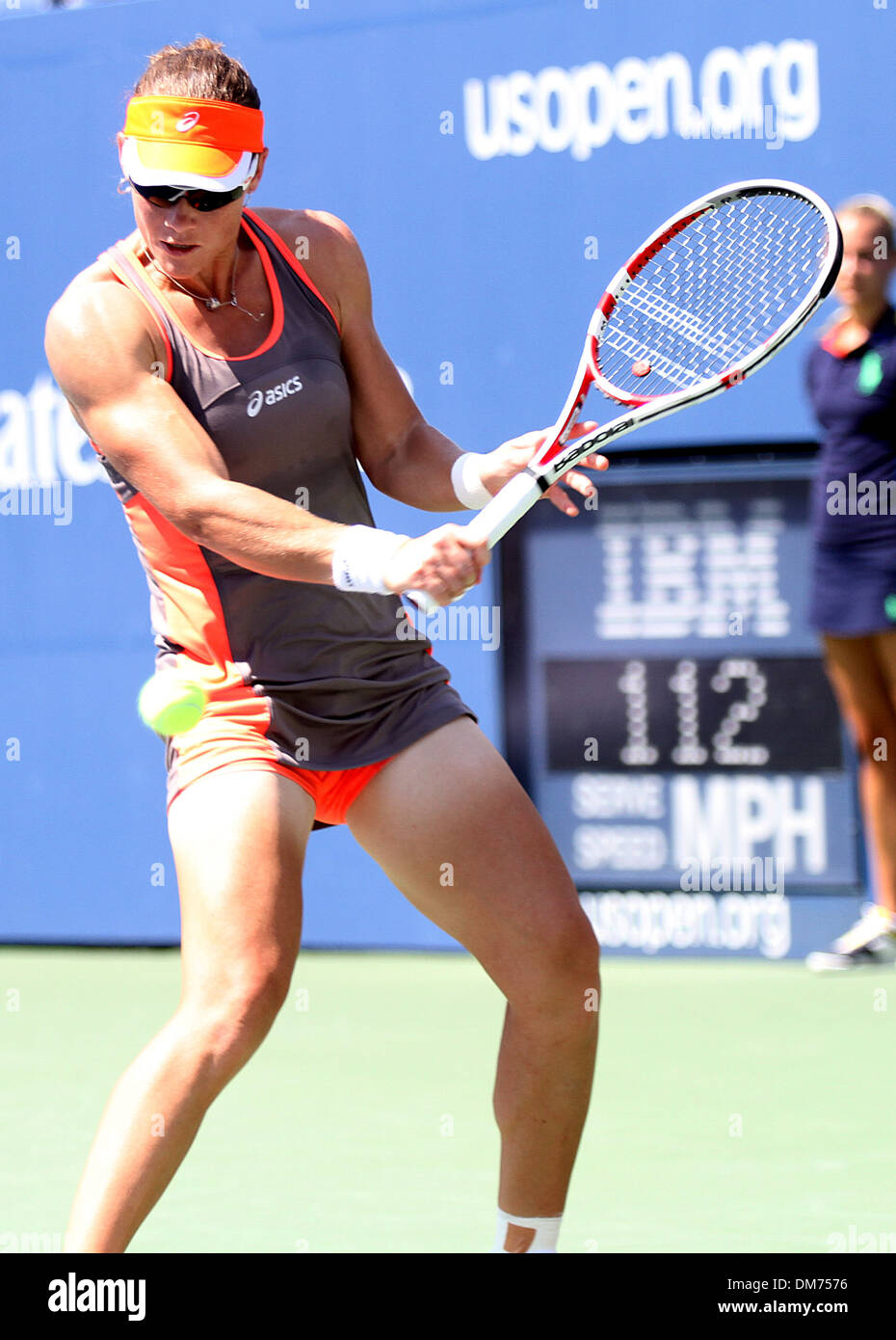 Samantha Stosur US Open 2012 Women's Match - Samantha Stosur v Varvara  Lepchenko - USTA Billie Jean King National Tennis Center Stock Photo - Alamy