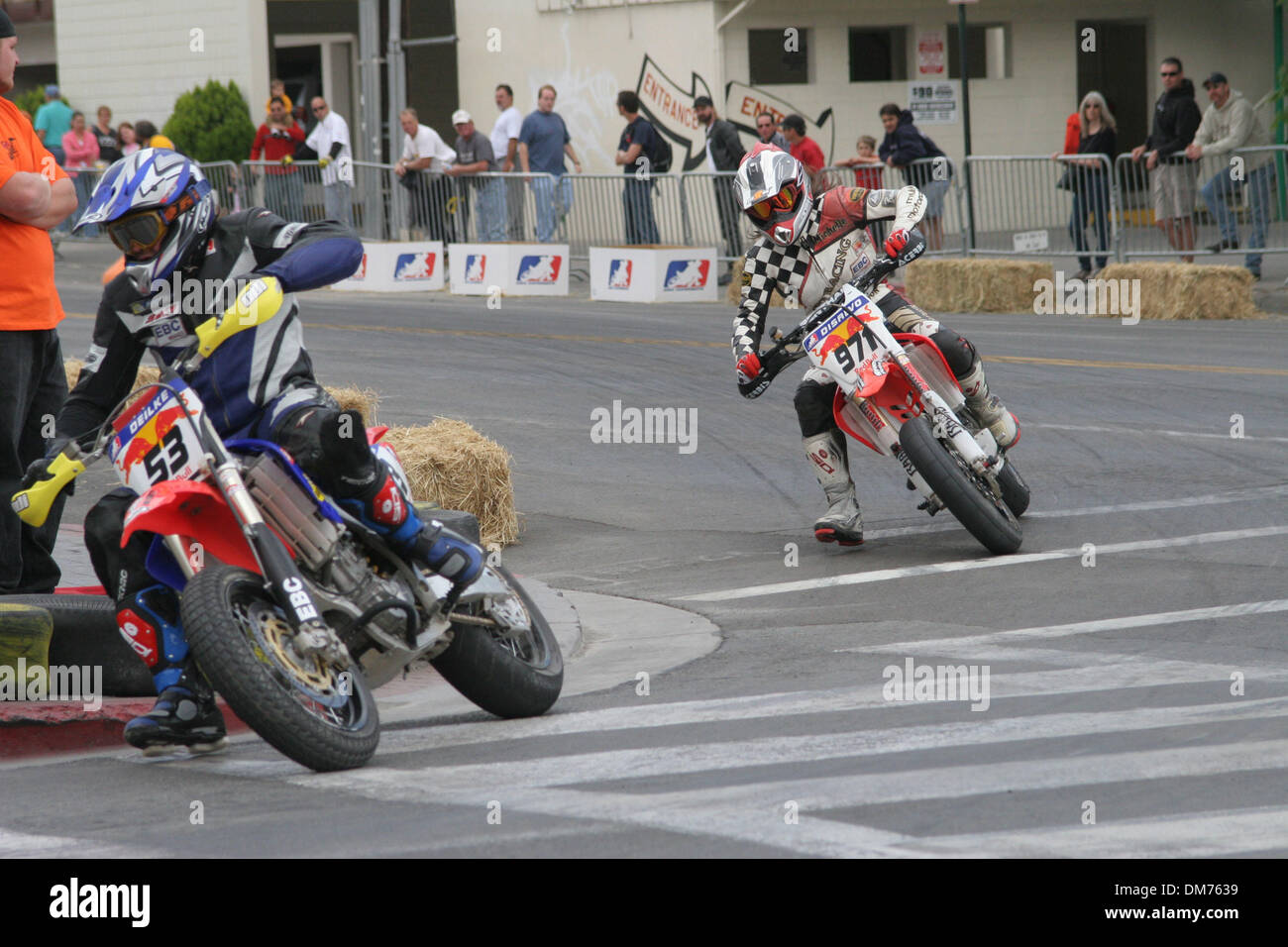 Oct 01, 2005; Reno, NV, USA; AMA Red Bull Supermoto A Go-Go held downtown  Reno, Nevada. The urban course was comprised of pavement, dirt & urban  cross sections built around the Circus