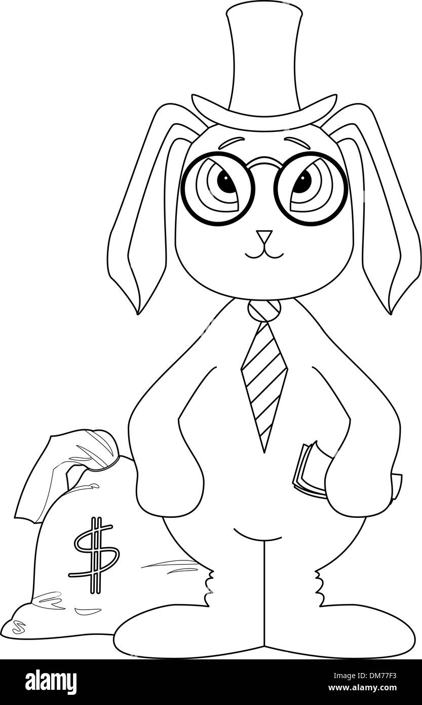 Rabbit bag drawing hi-res stock photography and images - Alamy