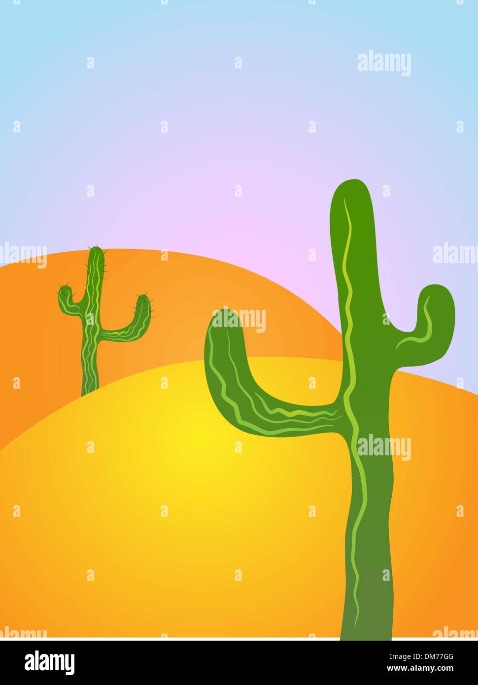 Cartoon desert landscape wild west hi-res stock photography and images ...
