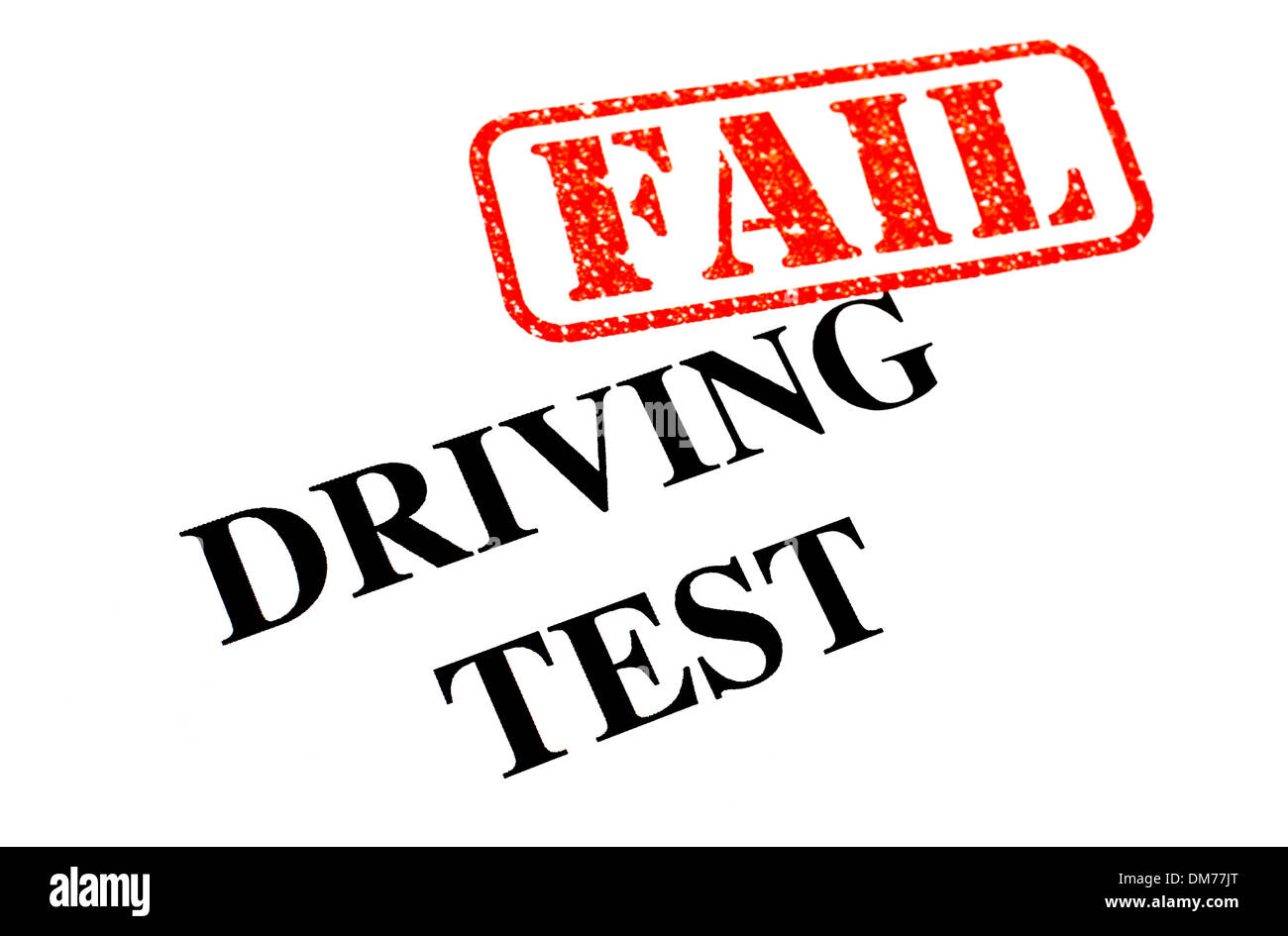 Failed your Driving Test. Stock Photo
