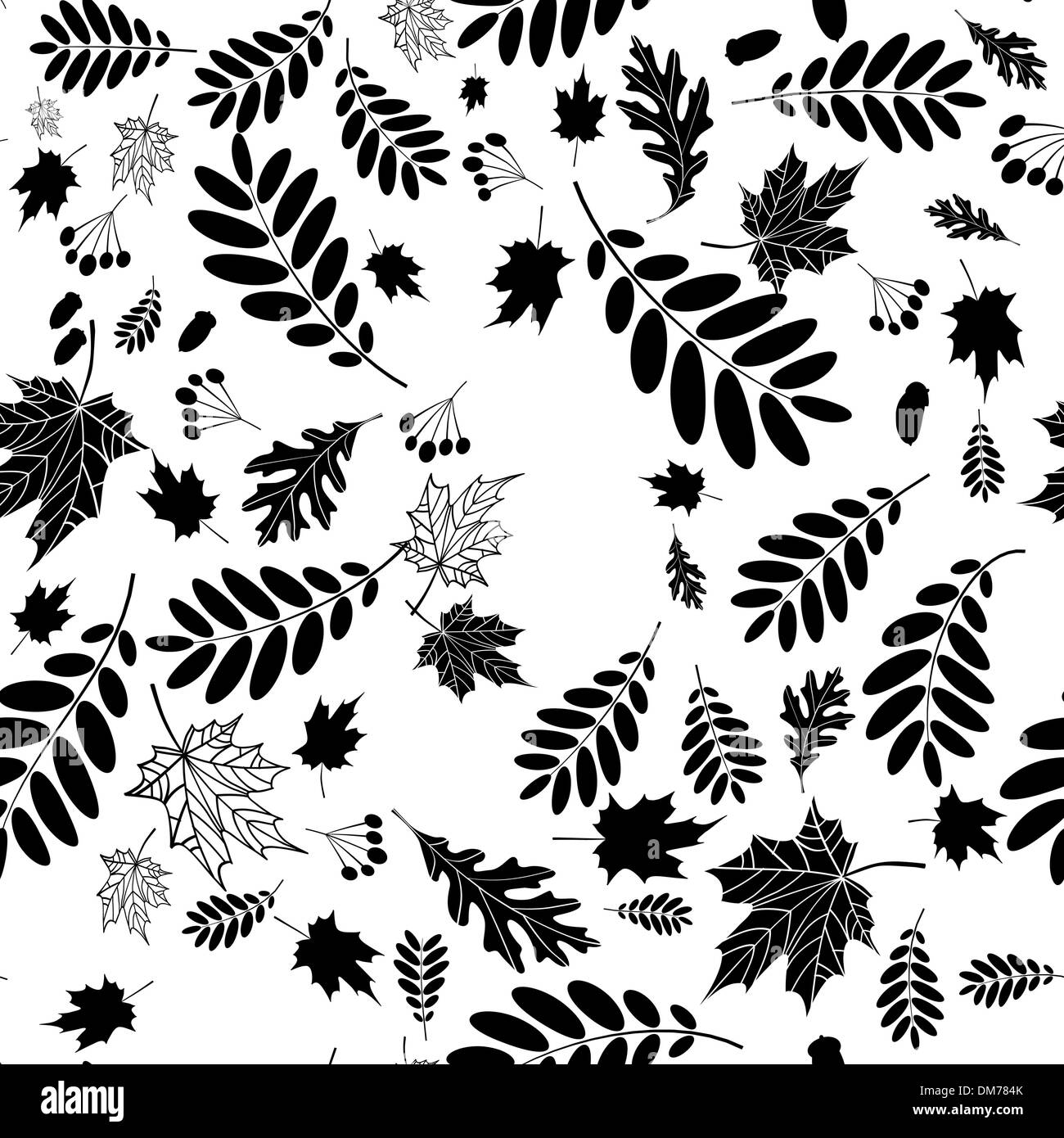 Autumn leaves seamless background for your design Stock Vector Image ...