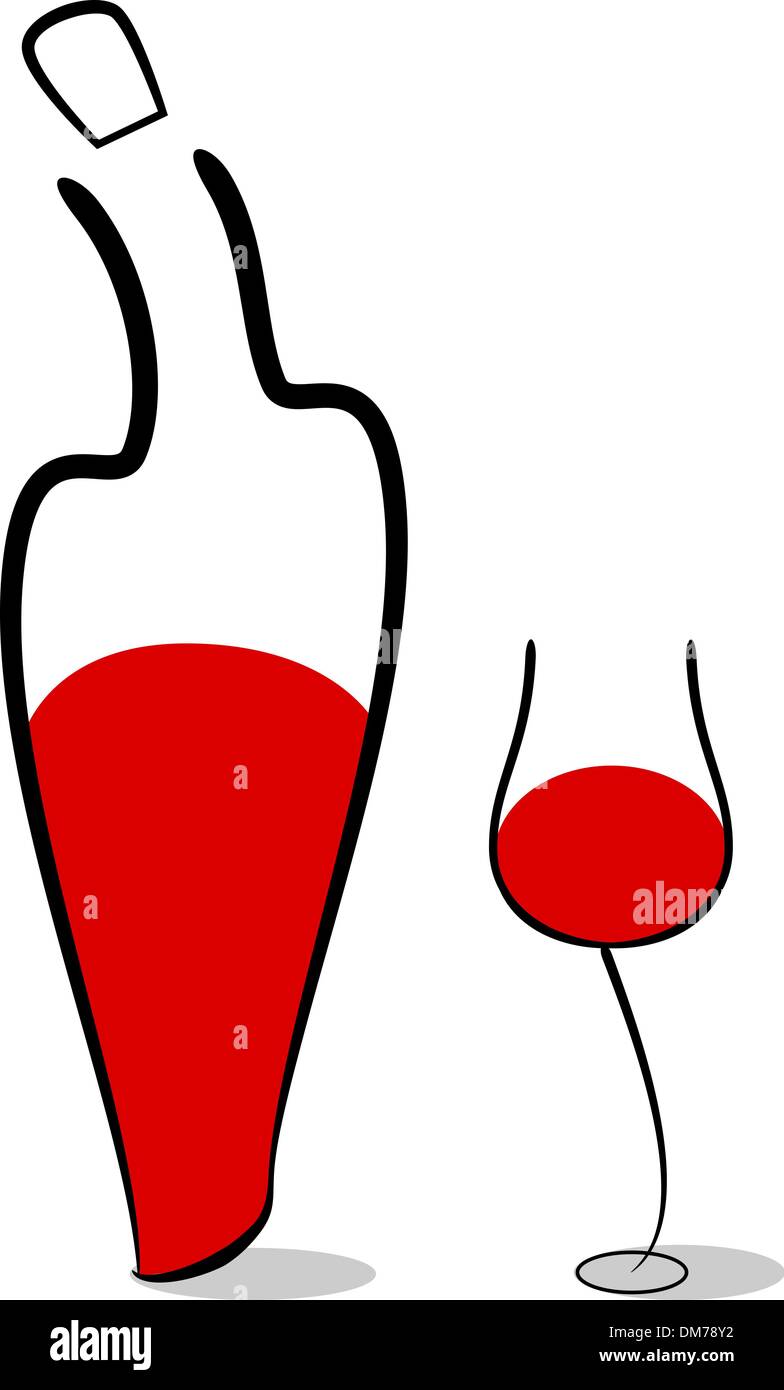 Wine picture Stock Vector Images - Alamy