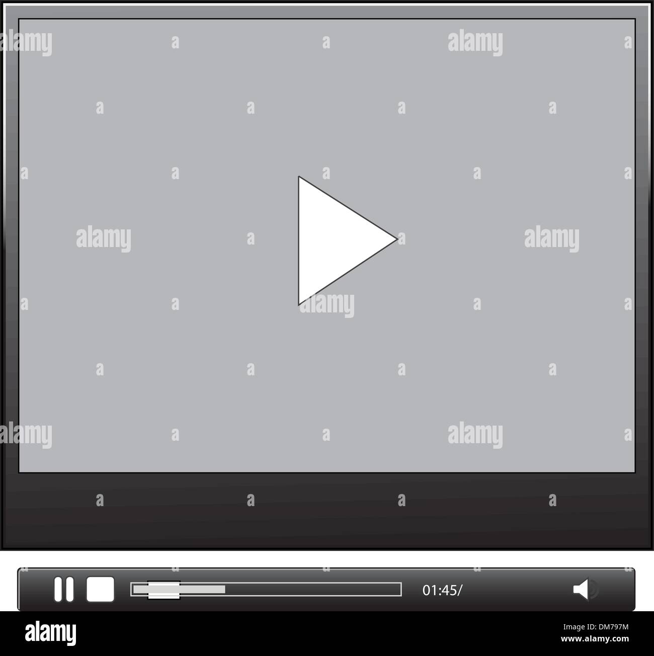 Media player interface Stock Vector Image & Art - Alamy