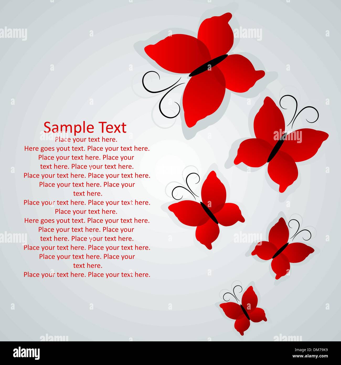 Background with butterflies Stock Vector Image & Art - Alamy