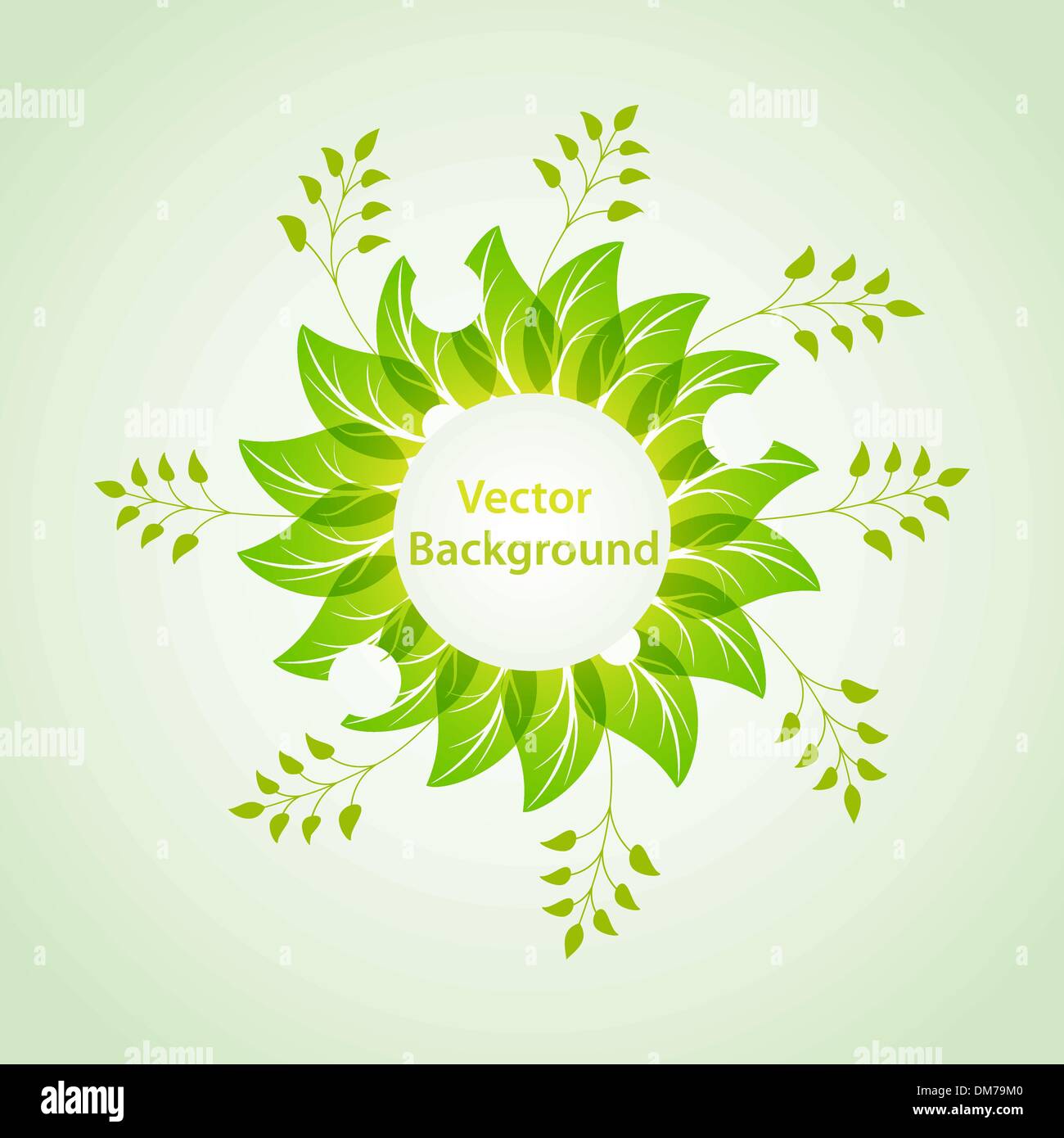 Green background Stock Vector