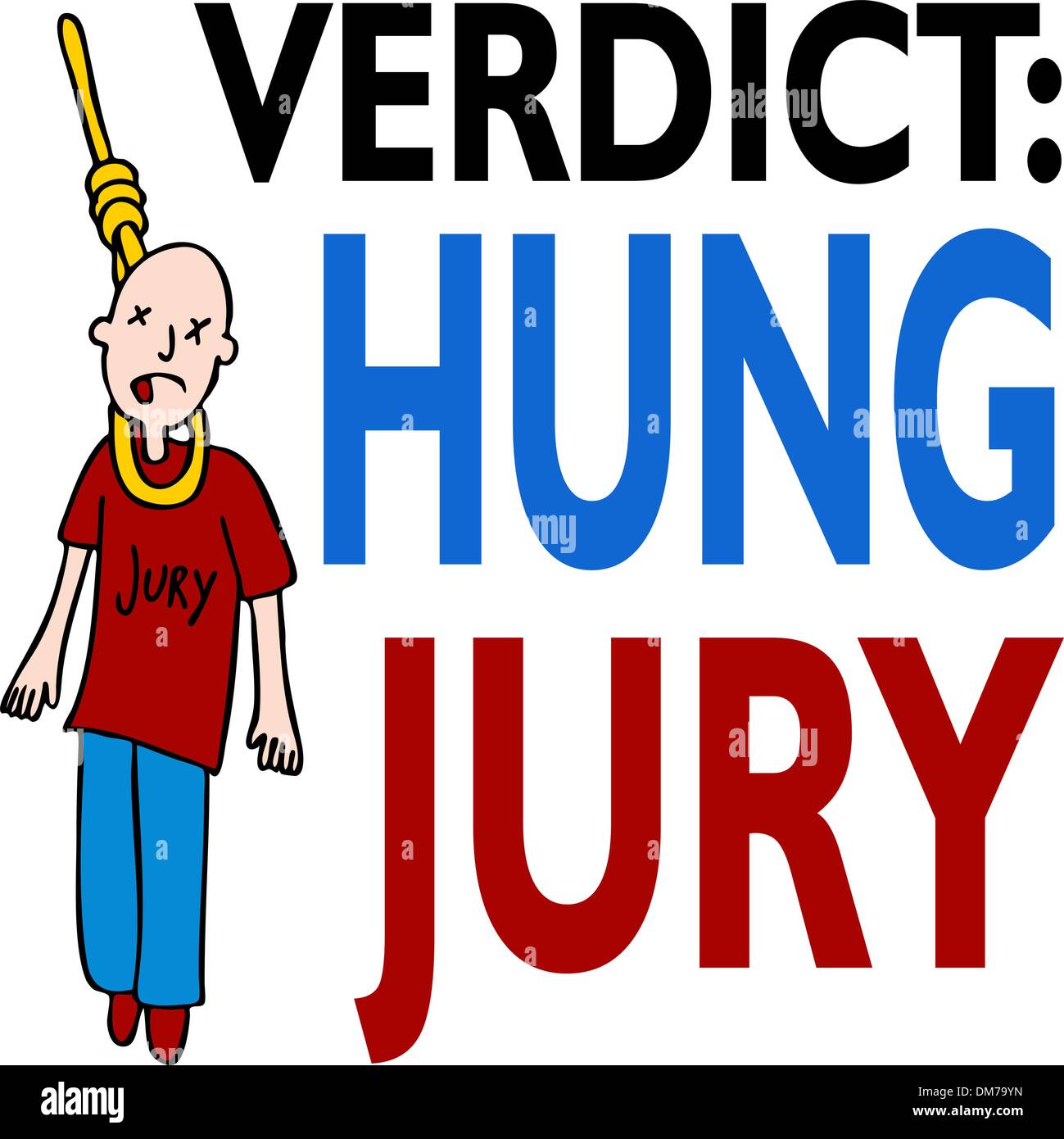 Hung Jury Stock Vector