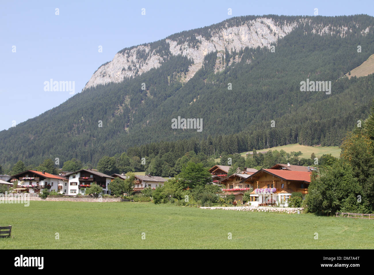 Soll, Austria in the Wilder Kaiser mountains Stock Photo