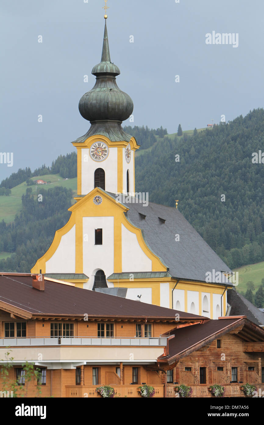 Church of the apostles Peter and Paul in Soll, Austria Stock Photo
