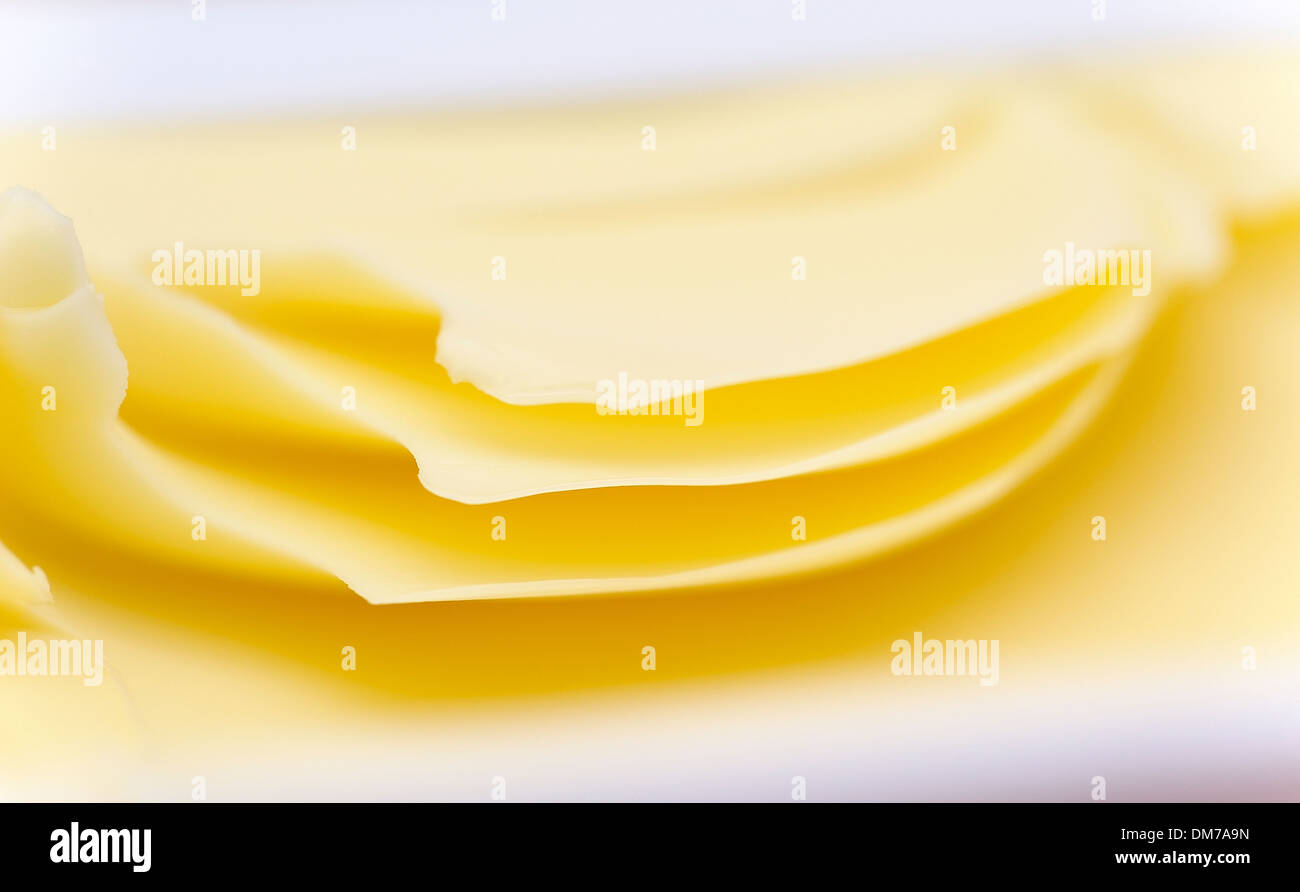 Close up of  Lurpak butter in a tub Stock Photo