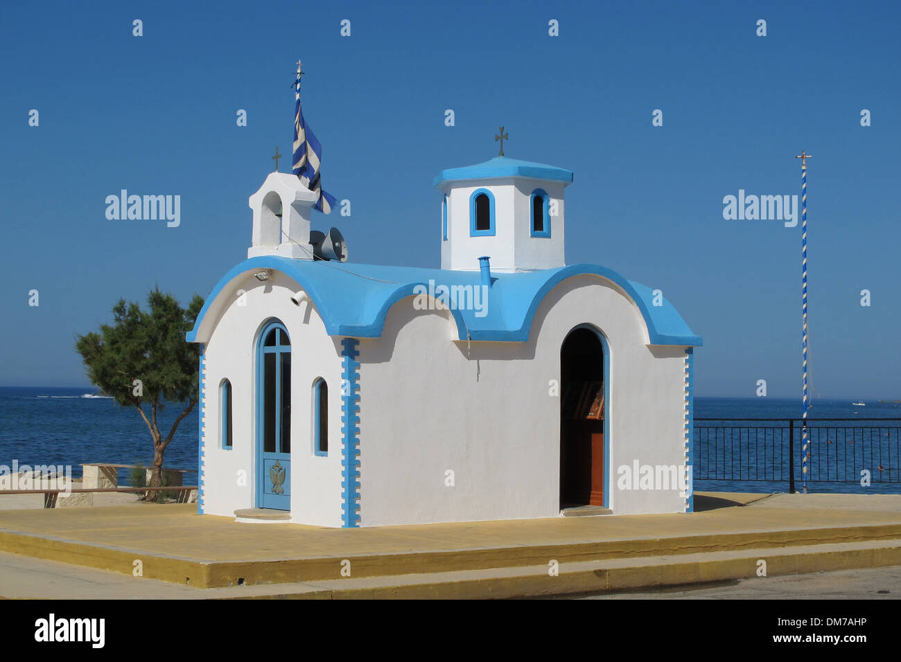 Agia Marina Chapel in the village of Analipsi, Heronissos, Crete Stock