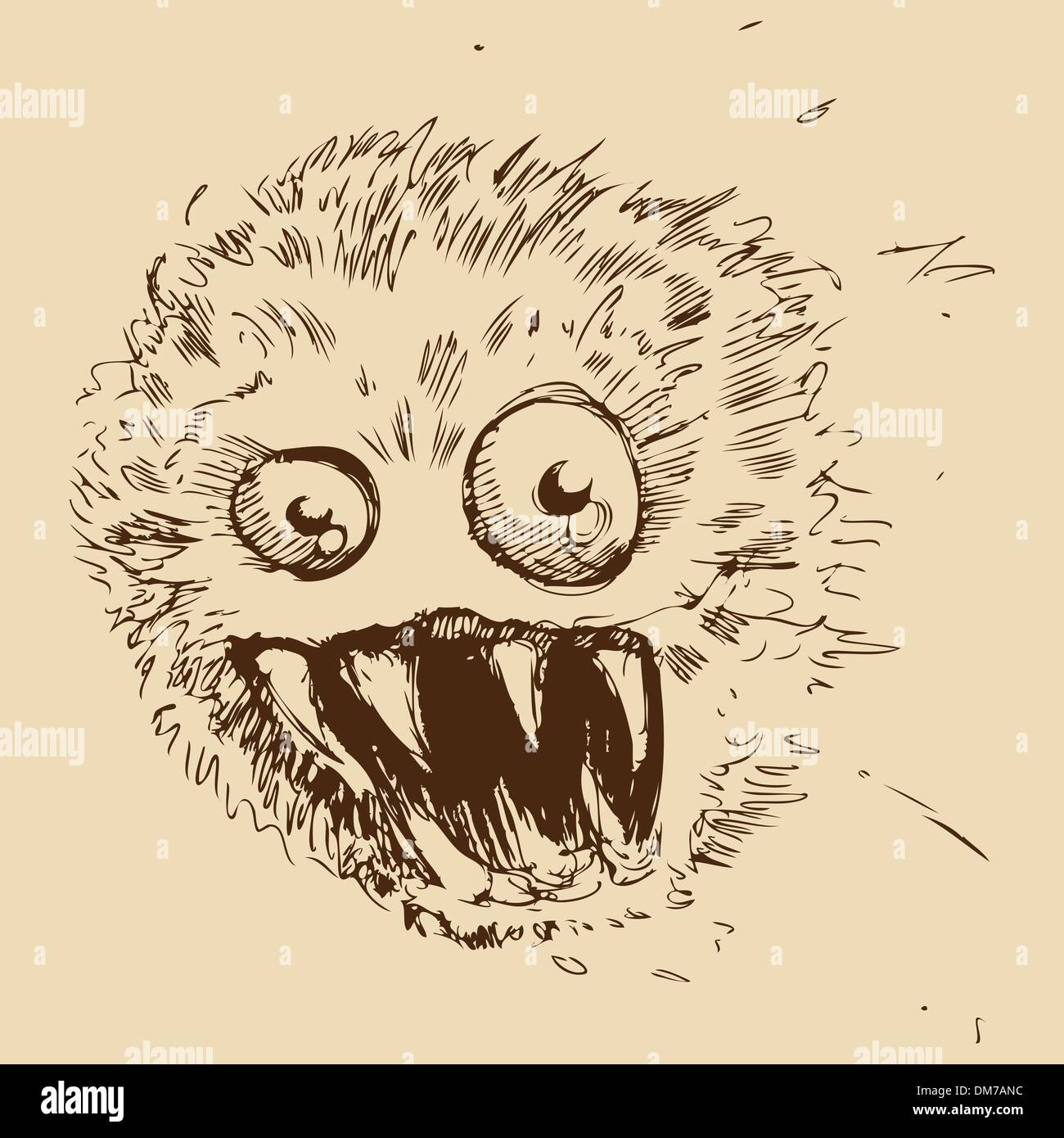 Dust Ball Monster Stock Vector Image & Art - Alamy