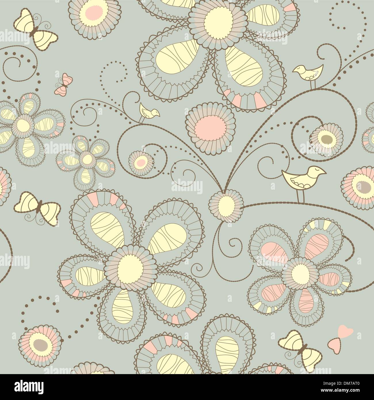 seamless floral background Stock Vector Image & Art - Alamy