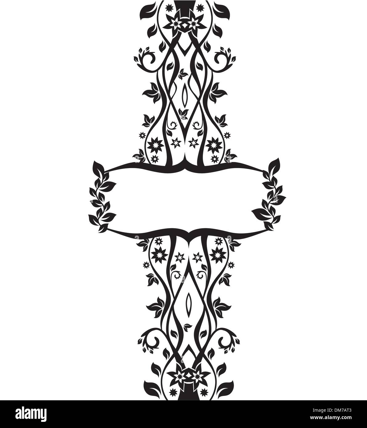 vector floral frame illustration Stock Vector Image & Art - Alamy