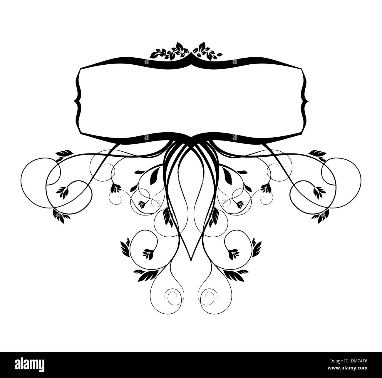 floral frame illustration Stock Vector Image & Art - Alamy