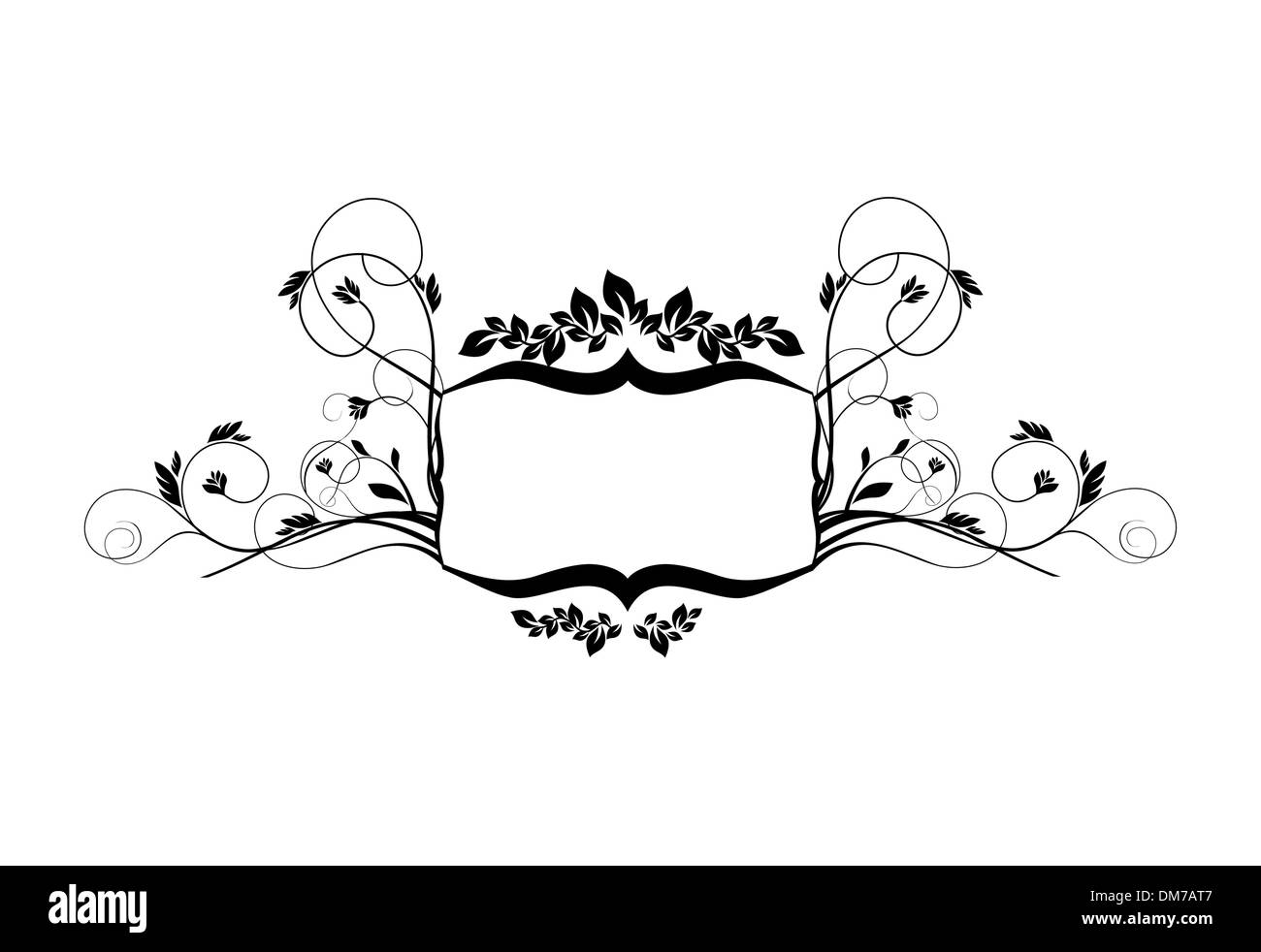 abstract floral frame Stock Vector Image & Art - Alamy